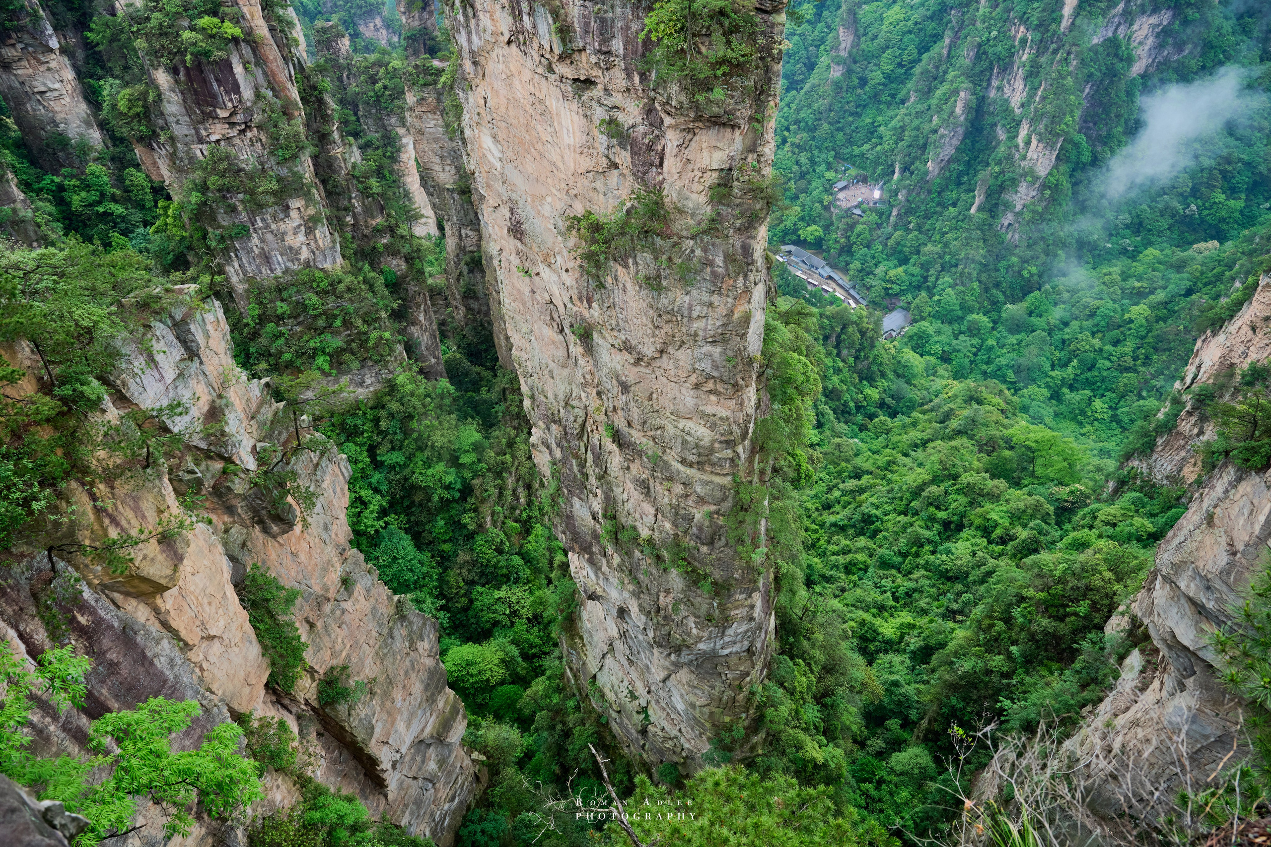 Zhangjiajie. Here, the sky seems to descend to the earth