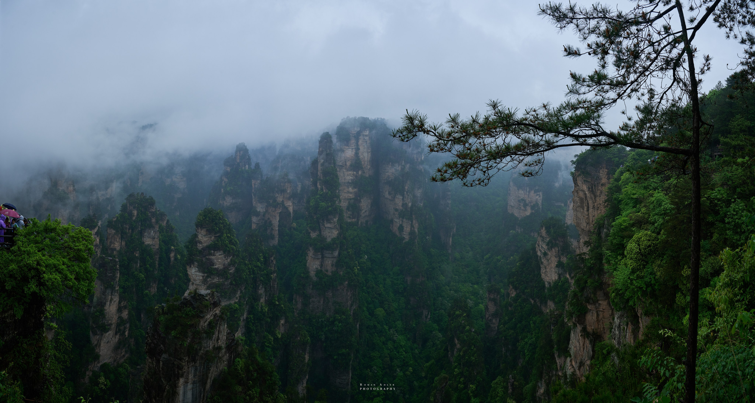 Zhangjiajie. Here, the sky seems to descend to the earth