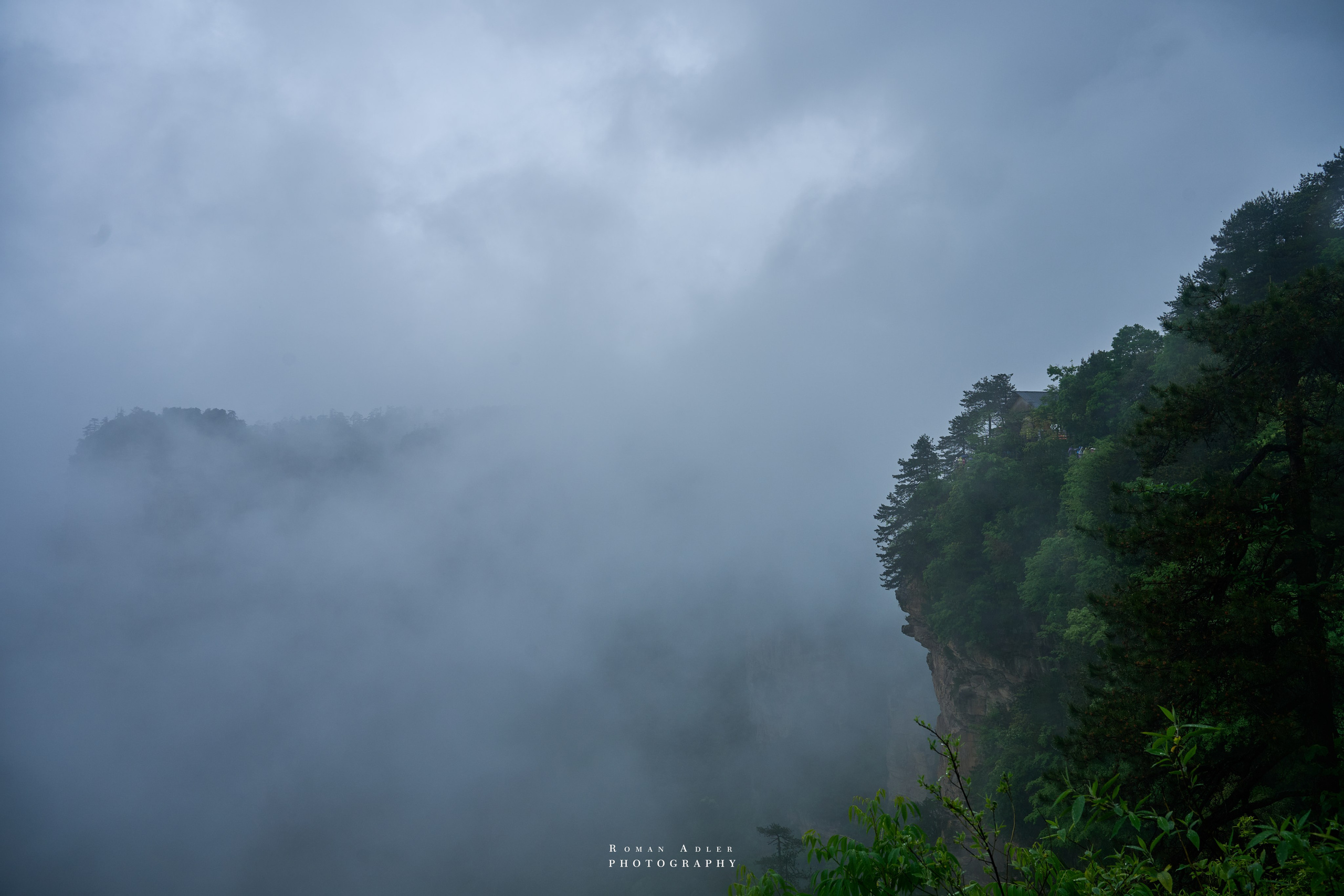 Zhangjiajie. Here, the sky seems to descend to the earth