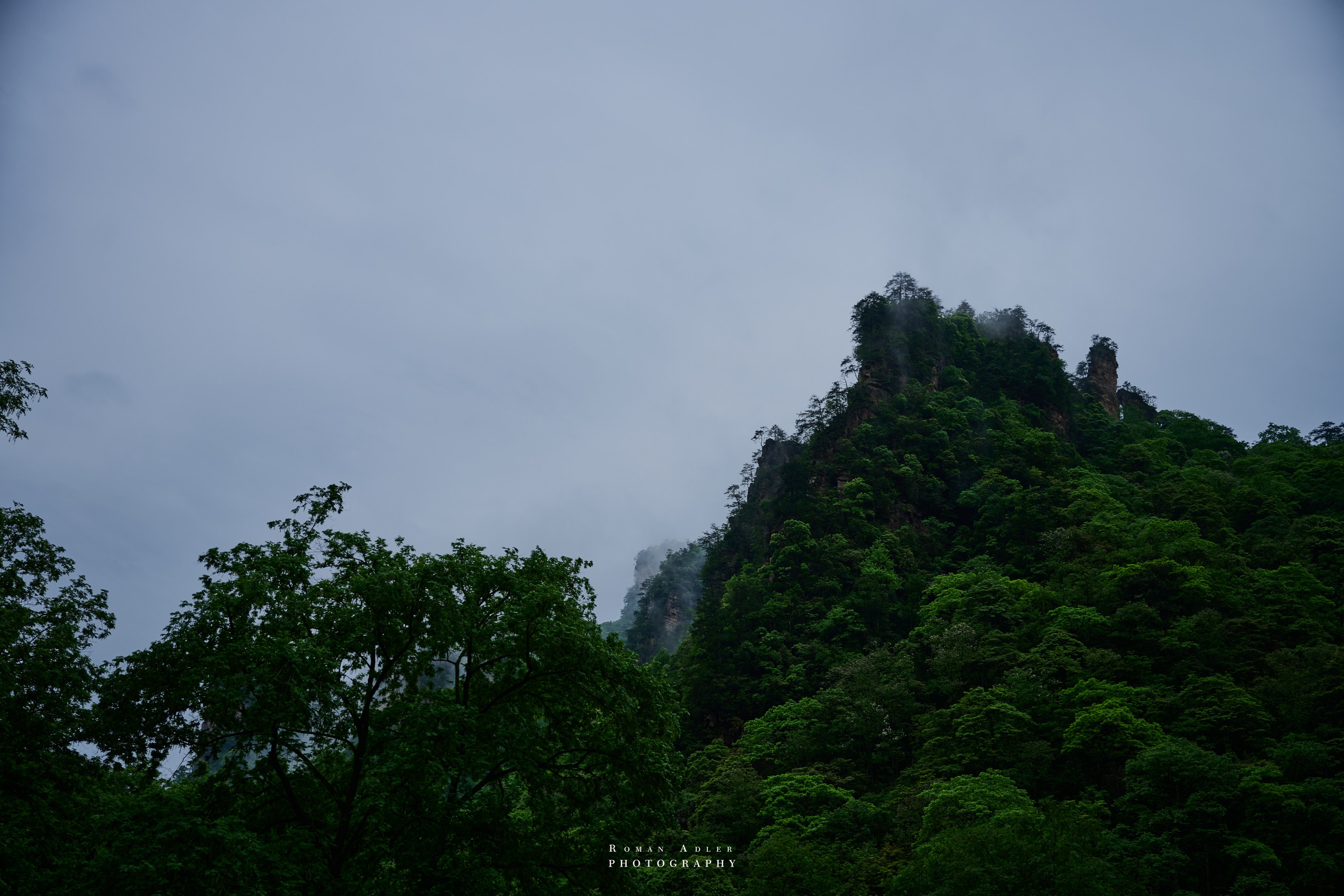 Zhangjiajie. Here, the sky seems to descend to the earth