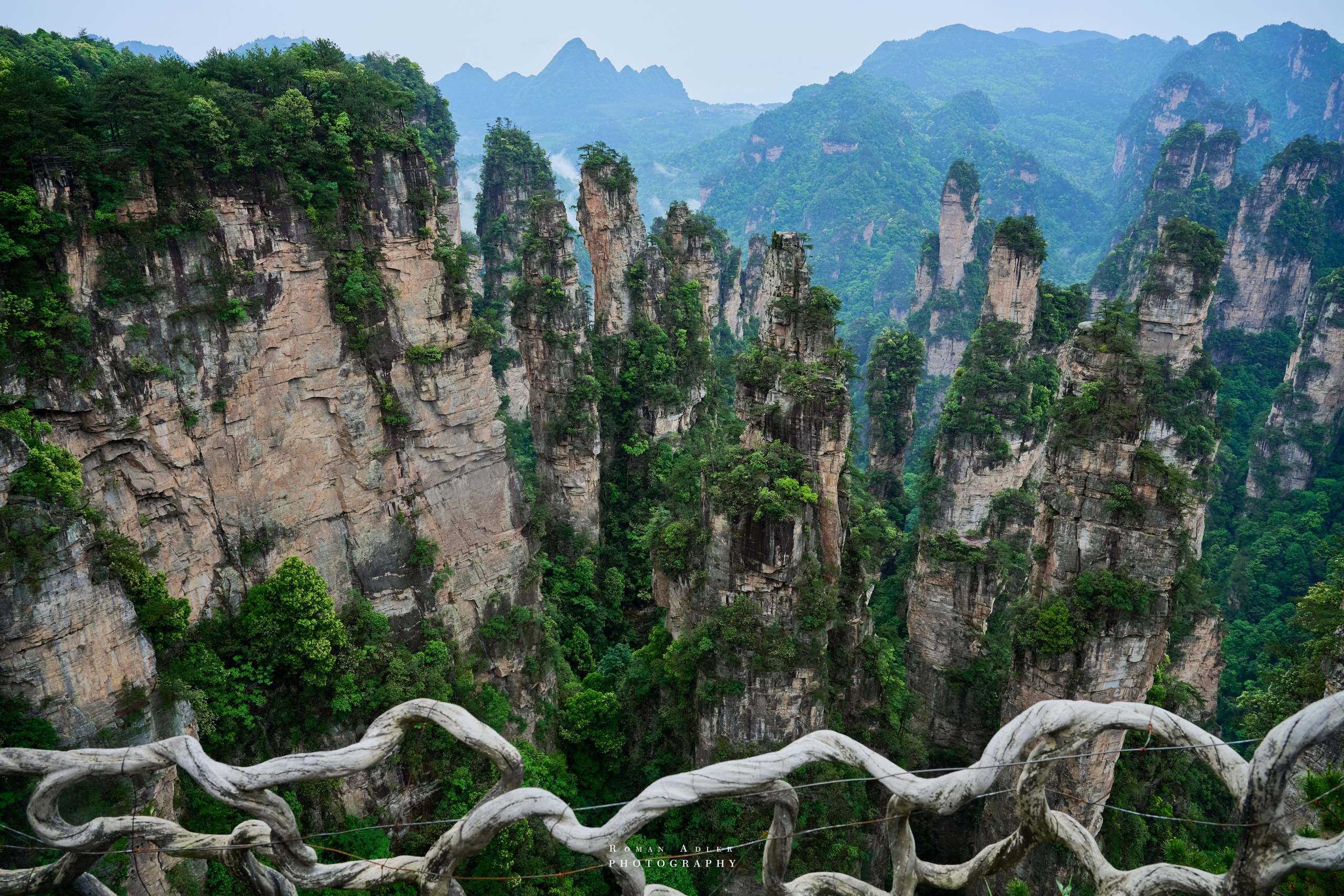 Zhangjiajie. Here, the sky seems to descend to the earth