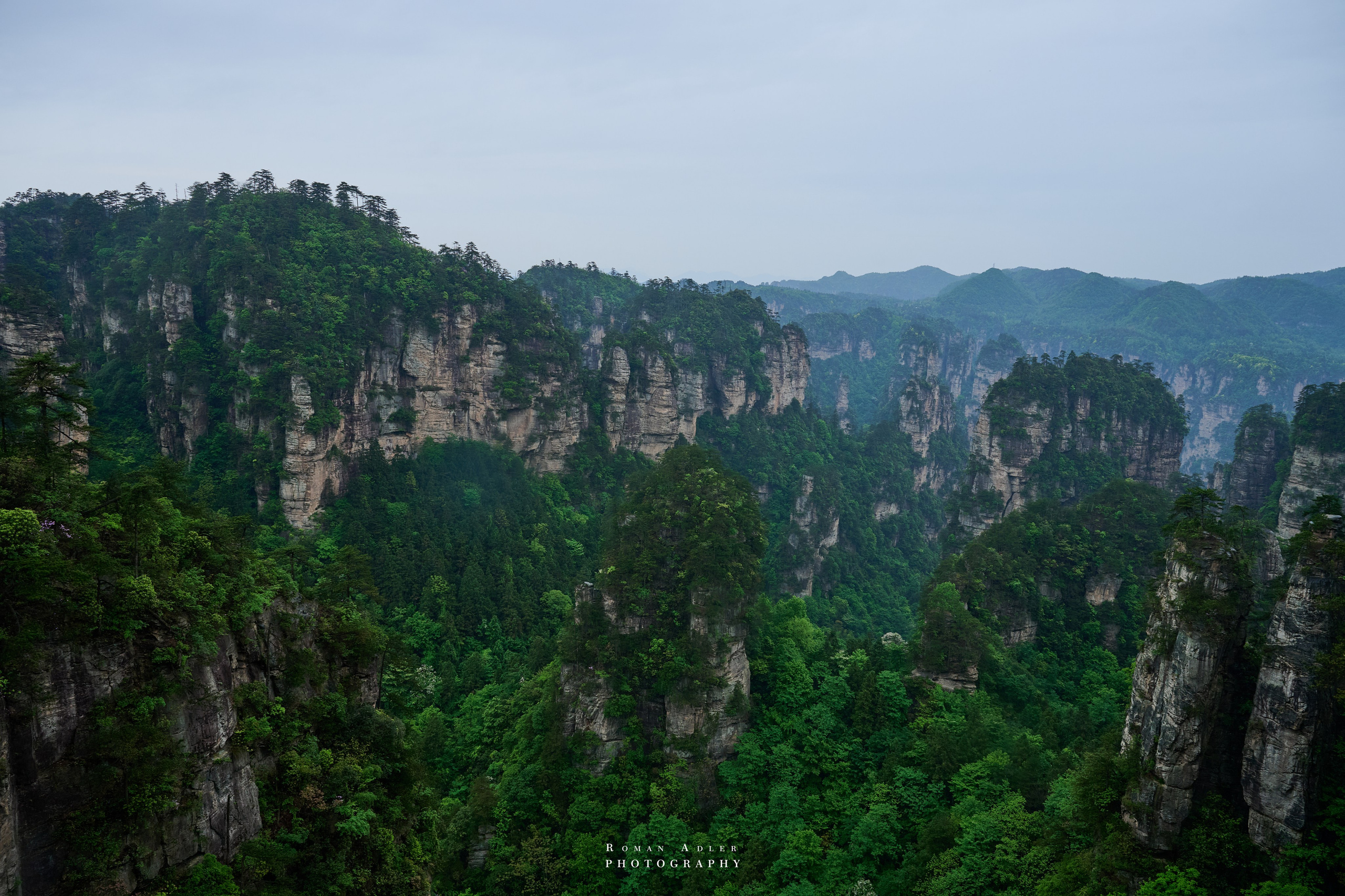 Zhangjiajie. Here, the sky seems to descend to the earth