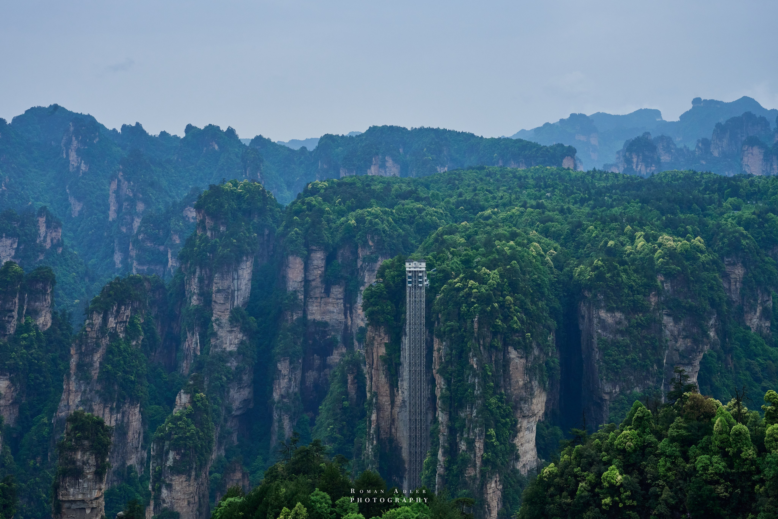 Zhangjiajie. Here, the sky seems to descend to the earth