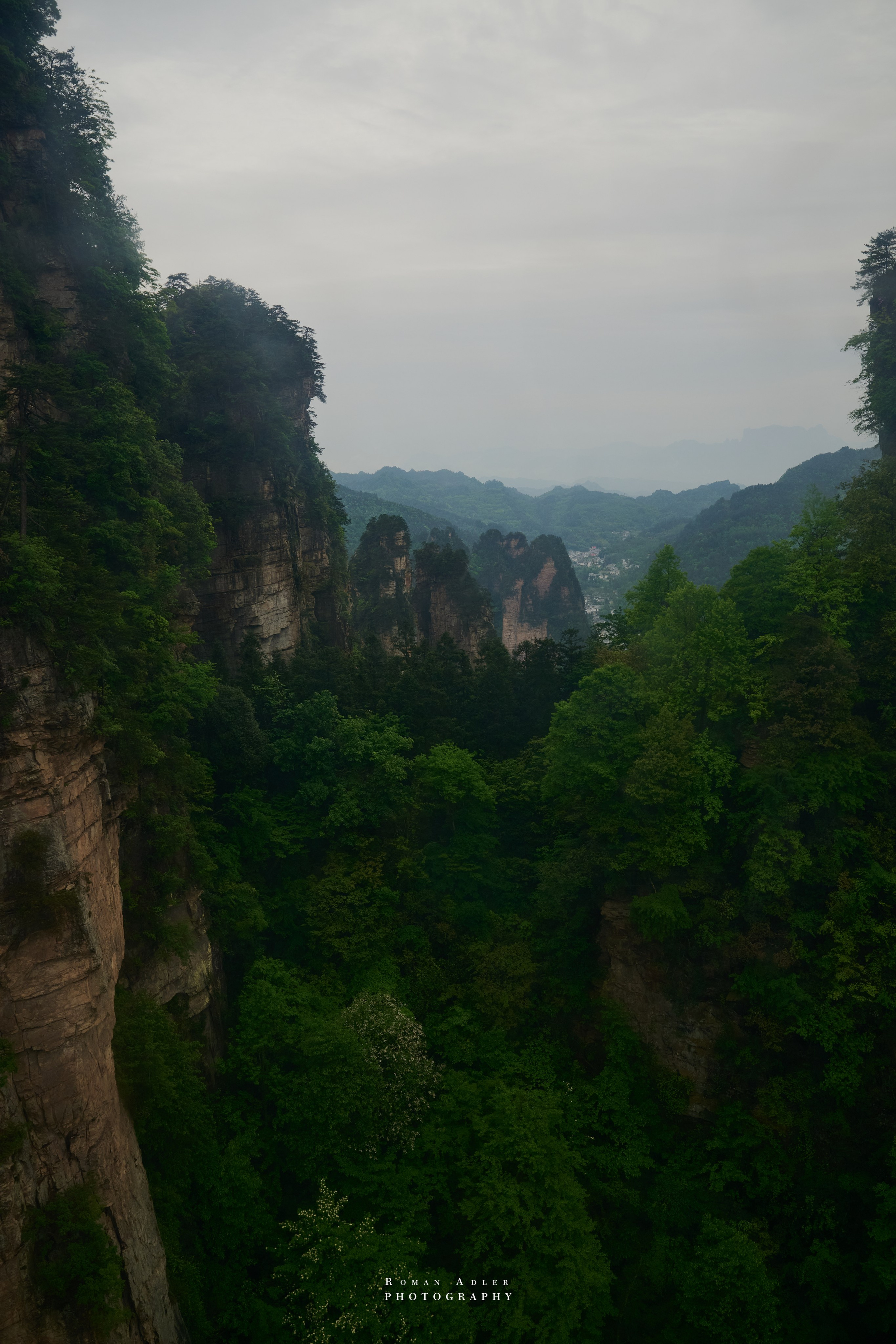 Zhangjiajie. Here, the sky seems to descend to the earth