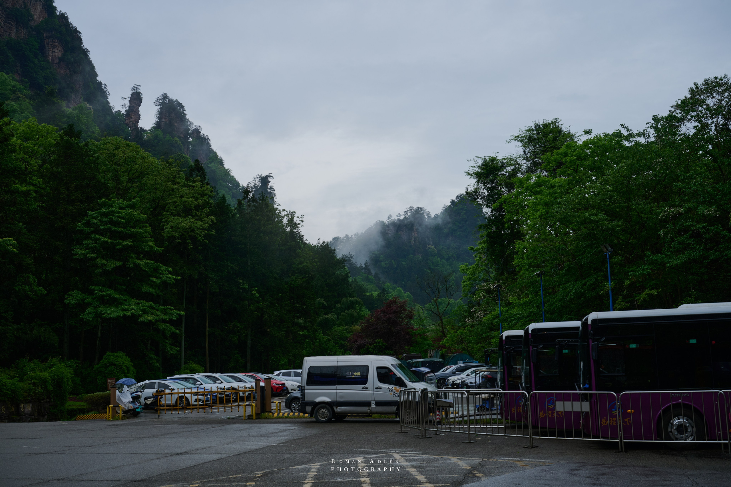 Zhangjiajie. Here, the sky seems to descend to the earth
