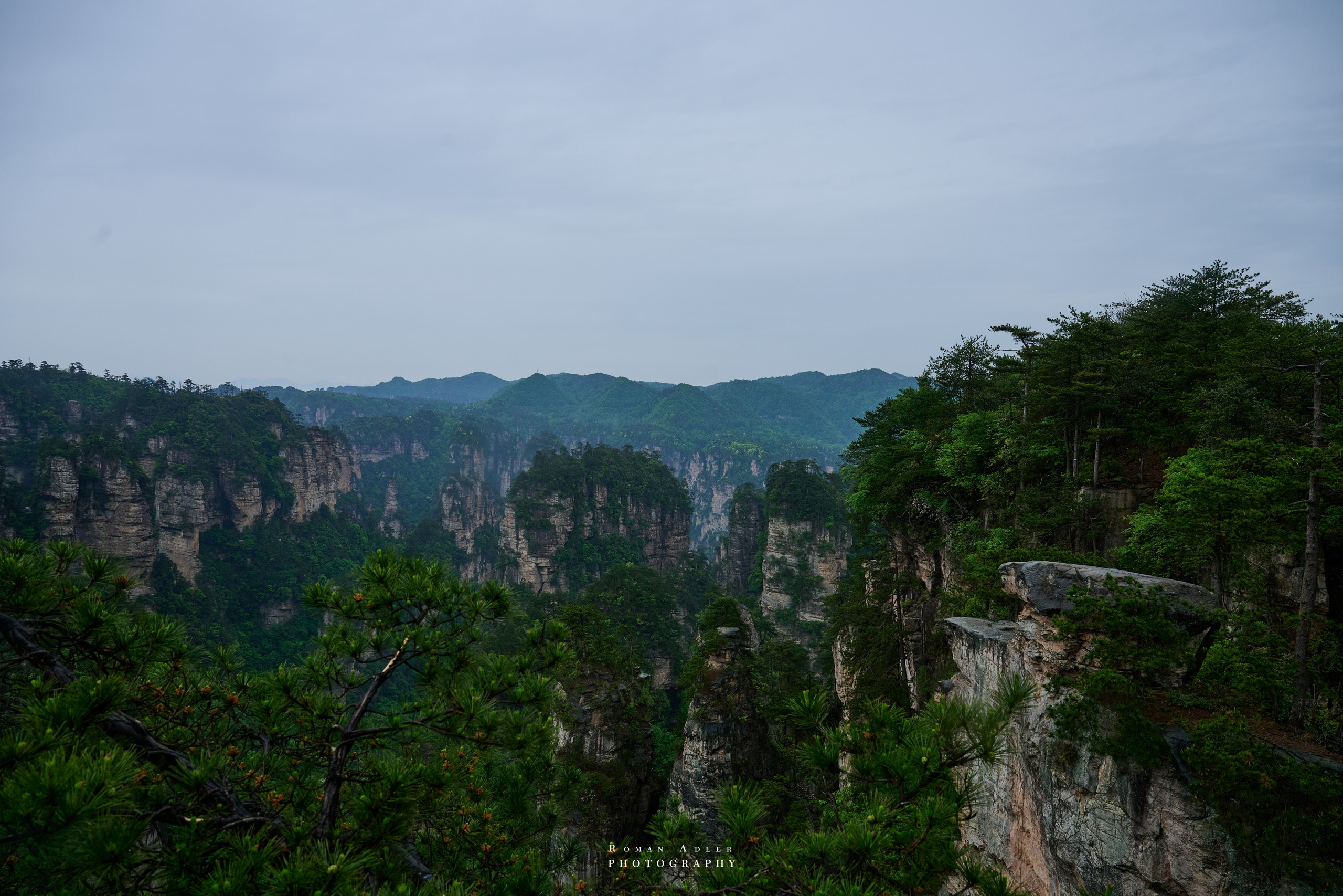 Zhangjiajie. Here, the sky seems to descend to the earth