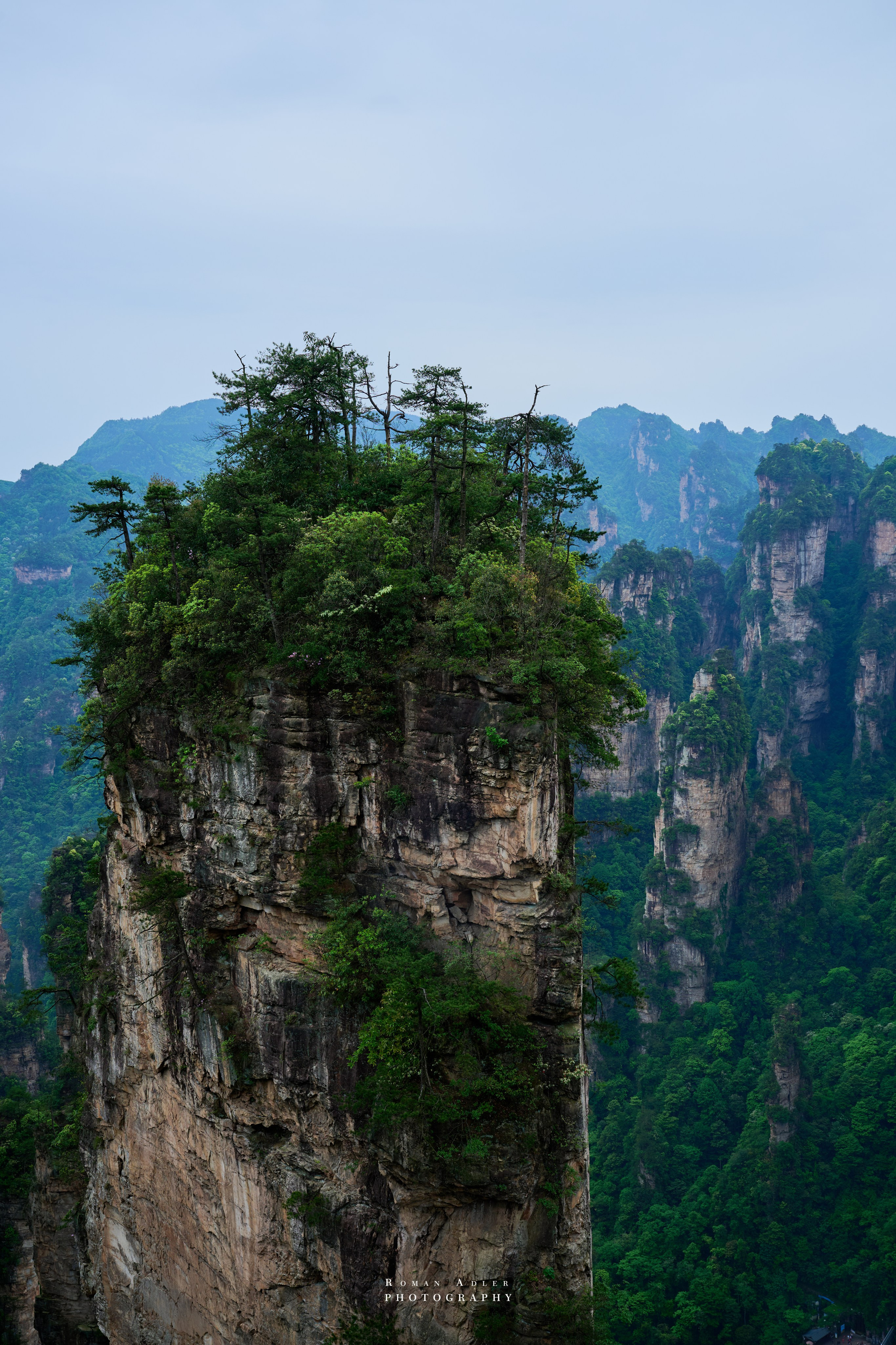 Zhangjiajie. Here, the sky seems to descend to the earth