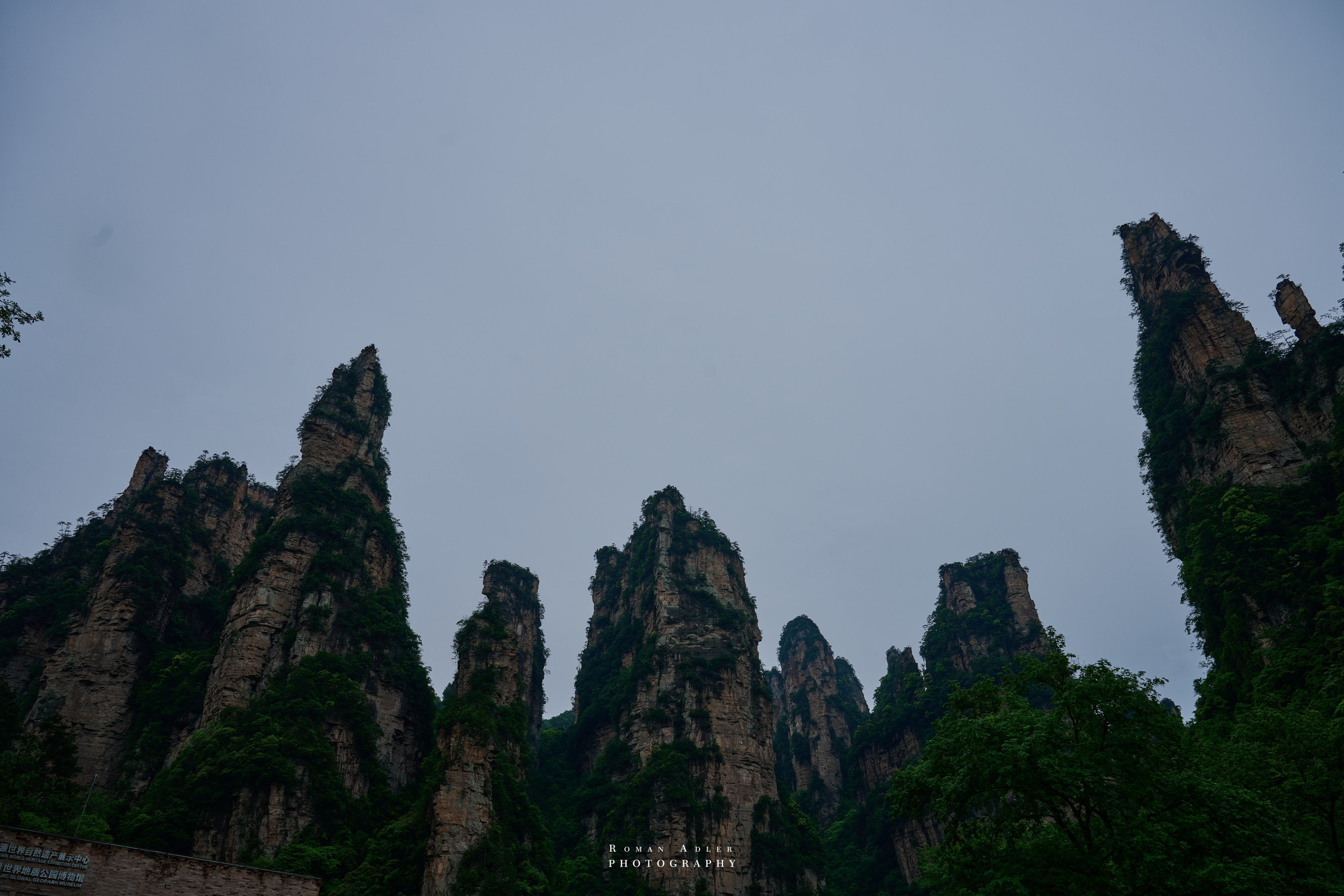 Zhangjiajie. Here, the sky seems to descend to the earth