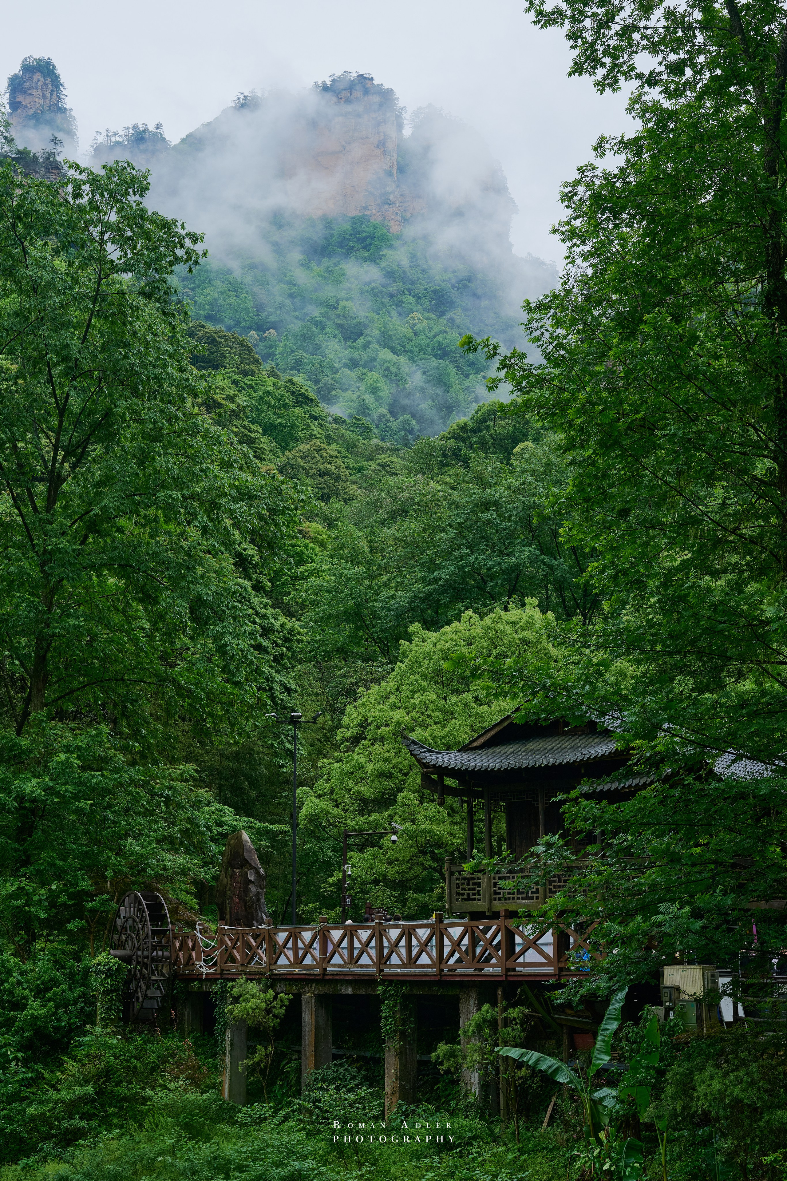 Zhangjiajie. Here, the sky seems to descend to the earth