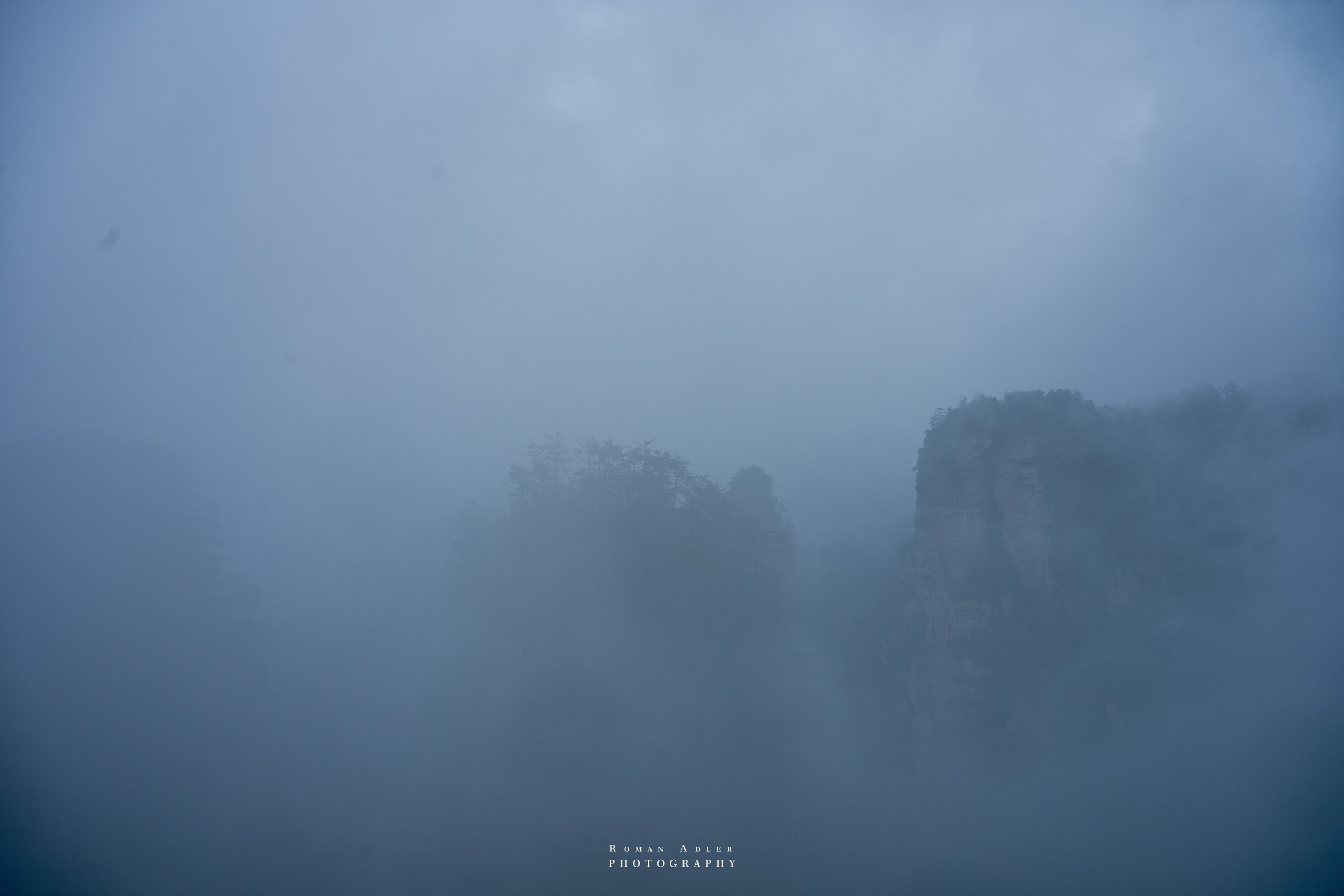 Zhangjiajie. Here, the sky seems to descend to the earth