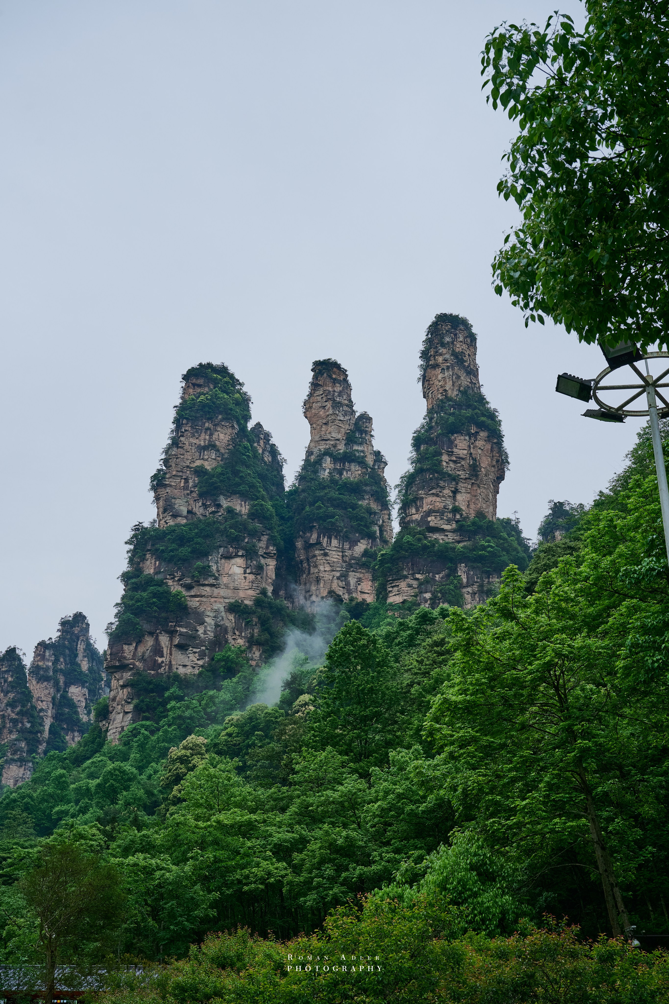 Zhangjiajie. Here, the sky seems to descend to the earth