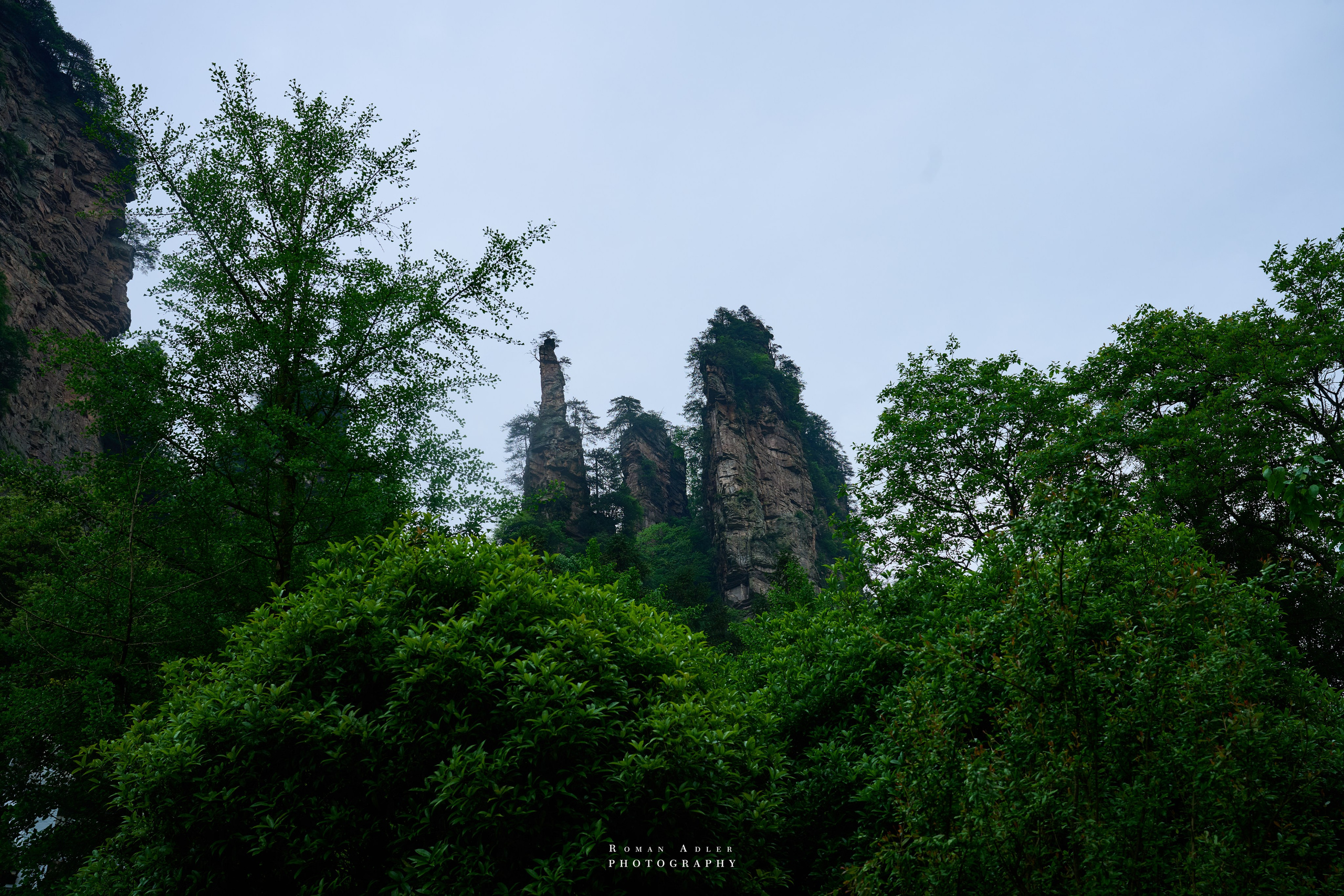 Zhangjiajie. Here, the sky seems to descend to the earth