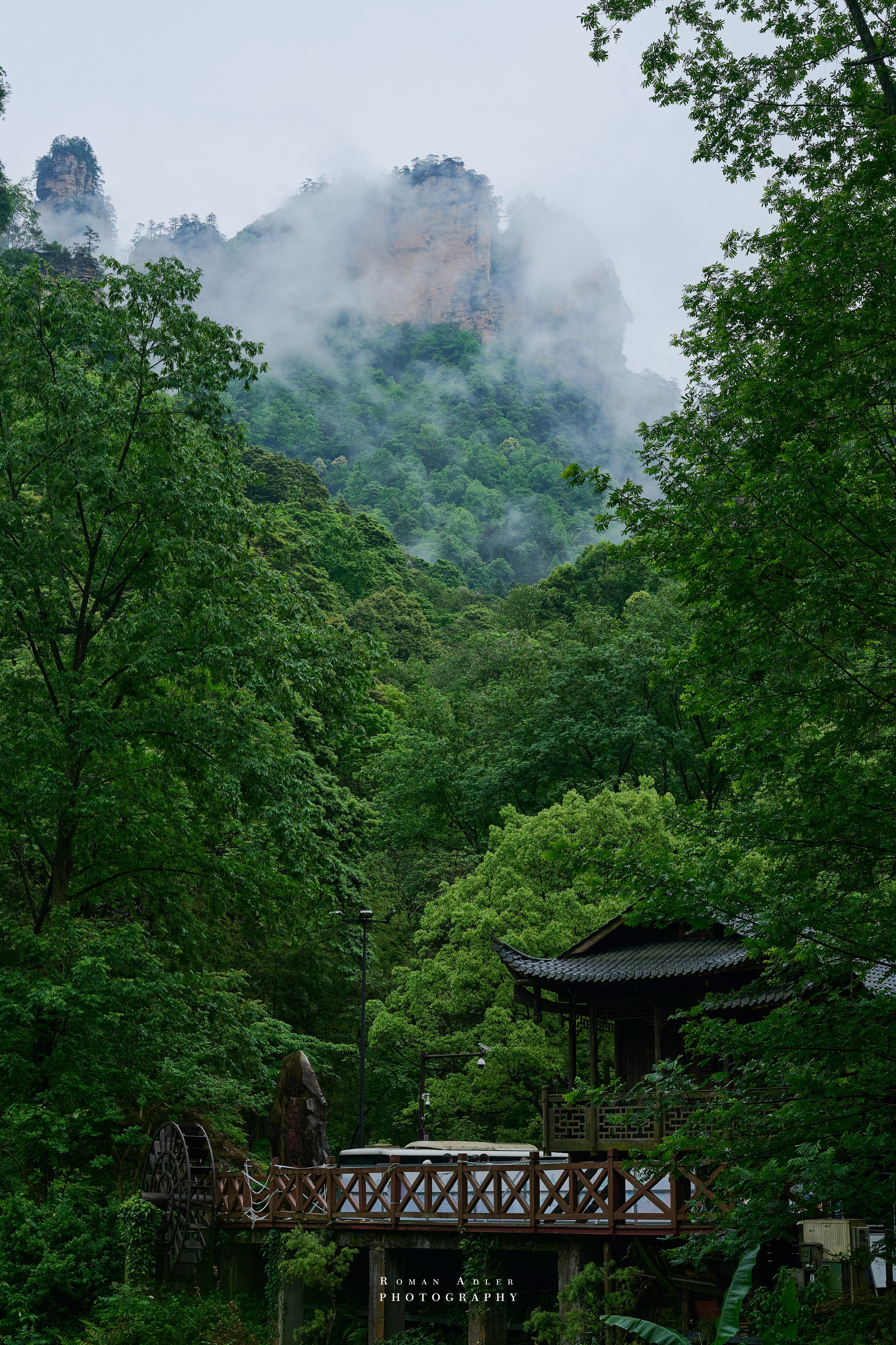 Zhangjiajie. Here, the sky seems to descend to the earth