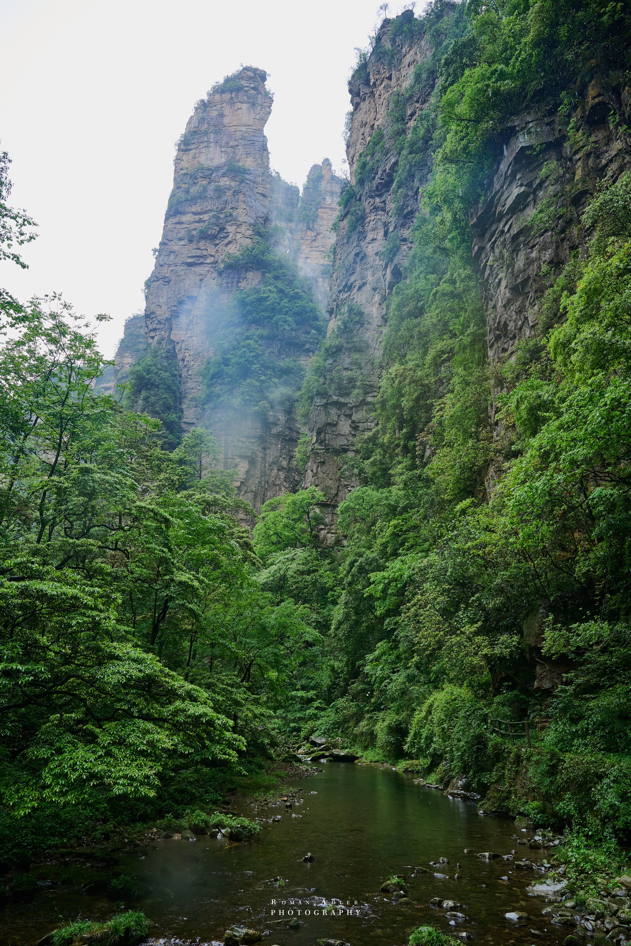 Zhangjiajie. Here, the sky seems to descend to the earth