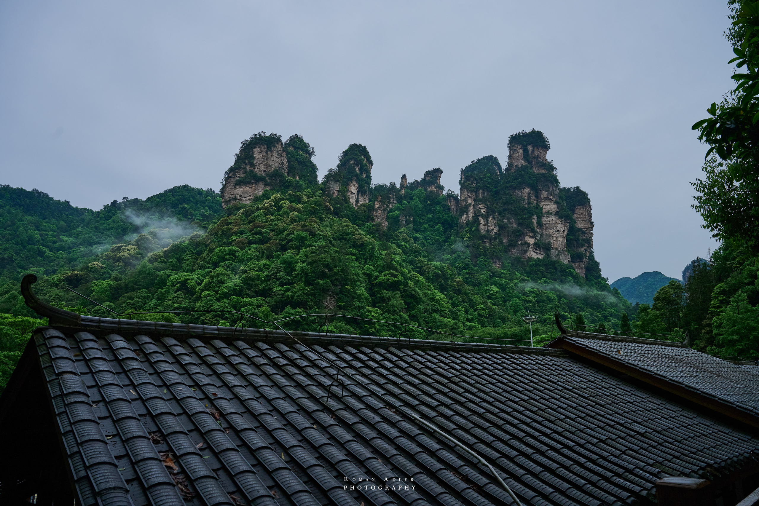 Zhangjiajie. Here, the sky seems to descend to the earth