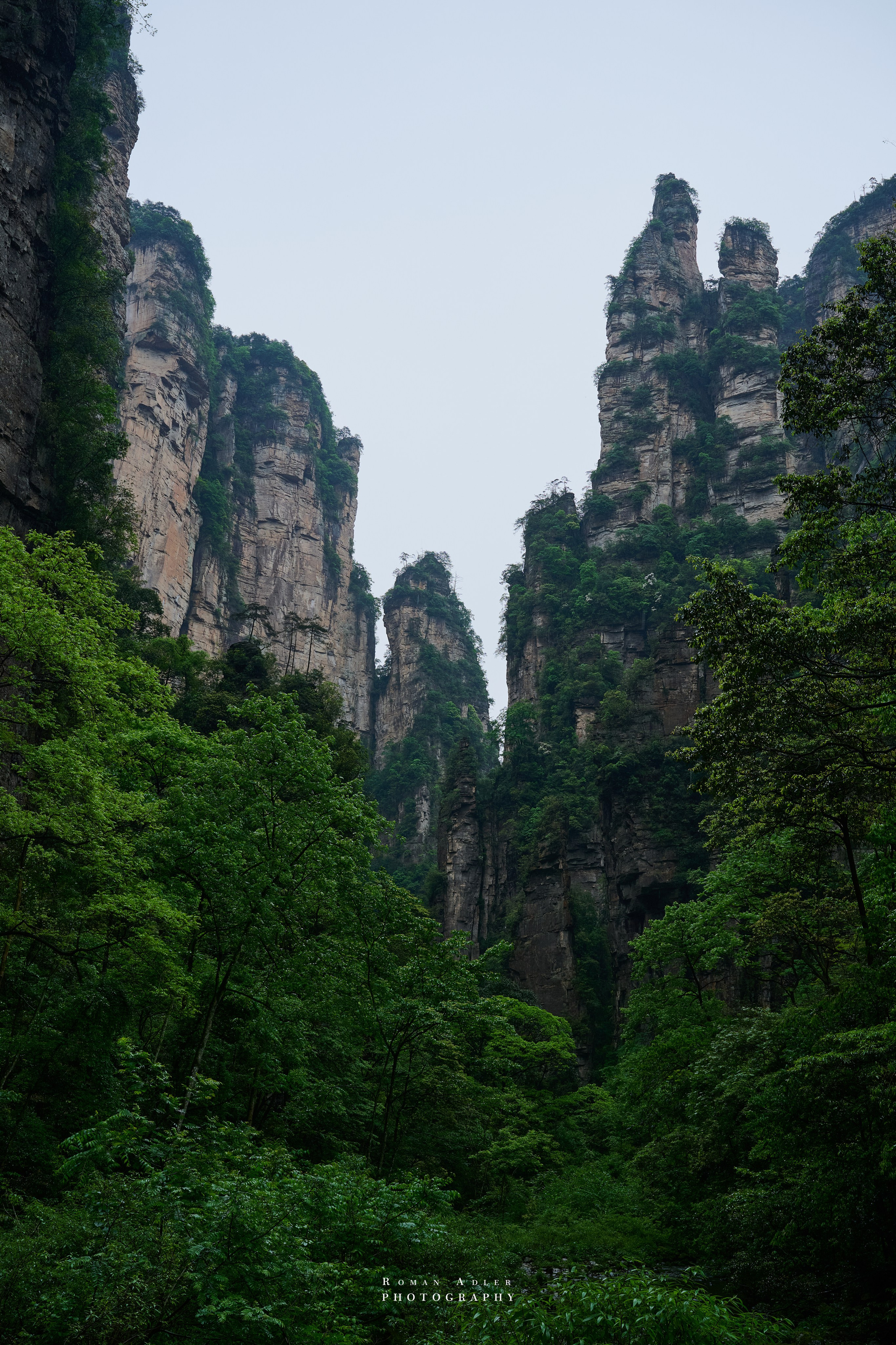 Zhangjiajie. Here, the sky seems to descend to the earth