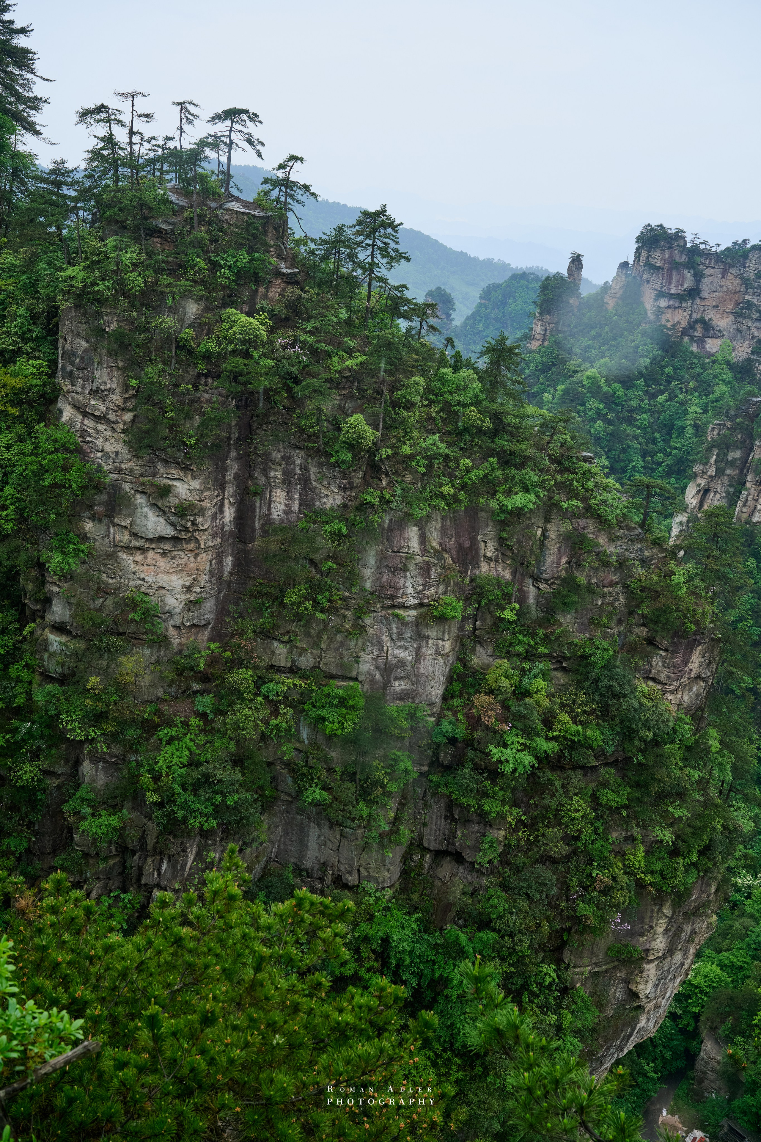 Zhangjiajie. Here, the sky seems to descend to the earth