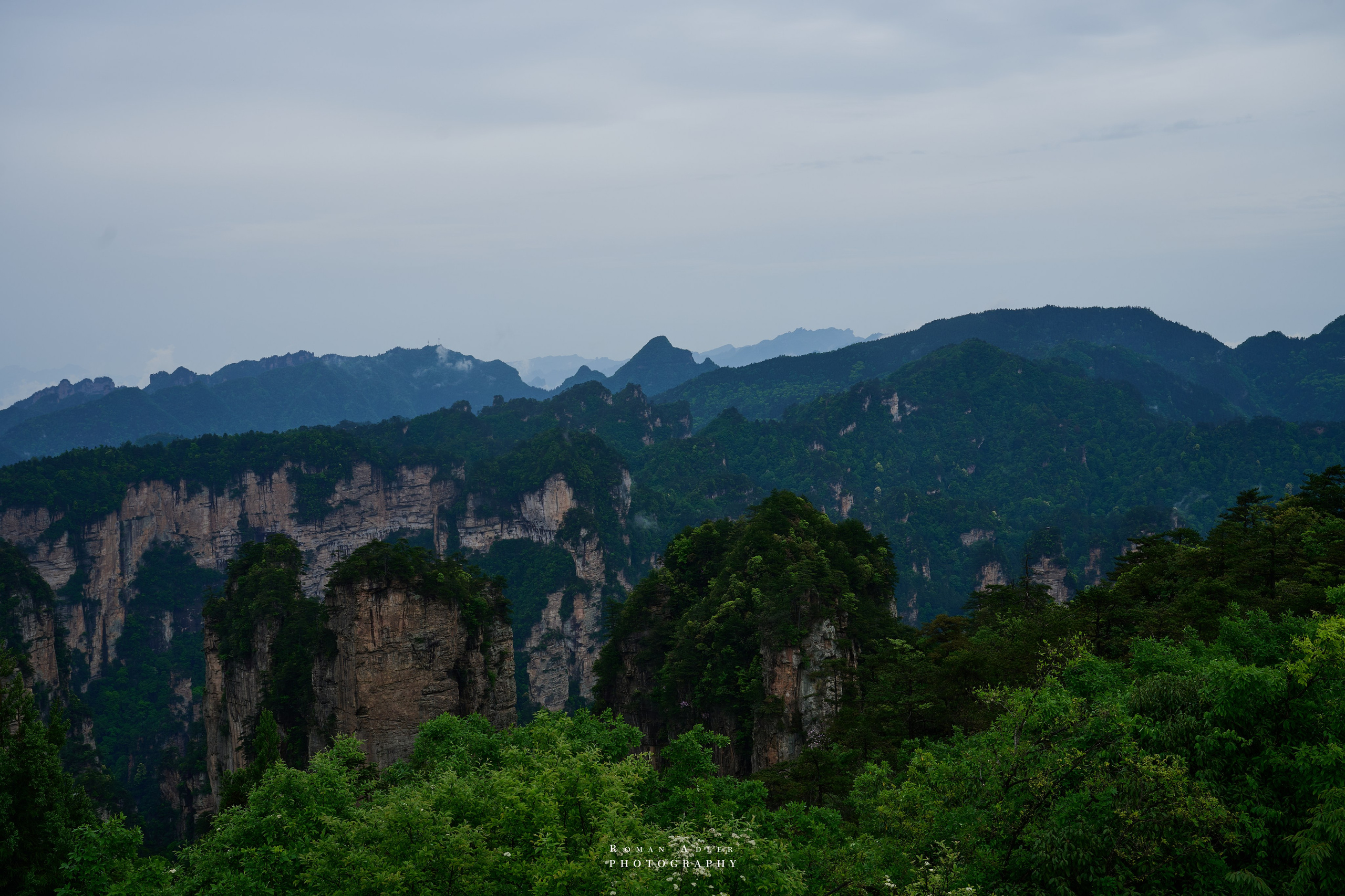 Zhangjiajie. Here, the sky seems to descend to the earth
