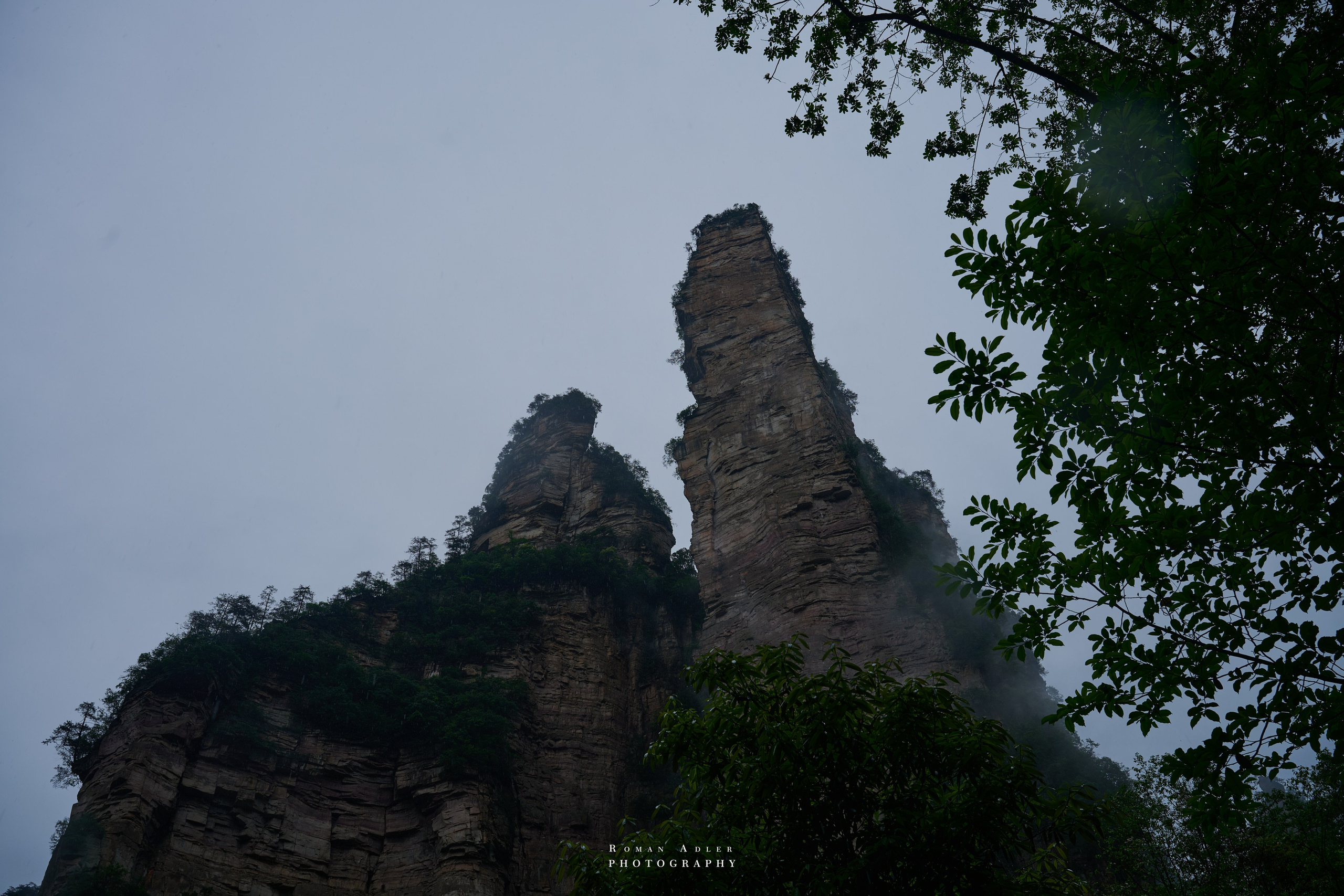 Zhangjiajie. Here, the sky seems to descend to the earth