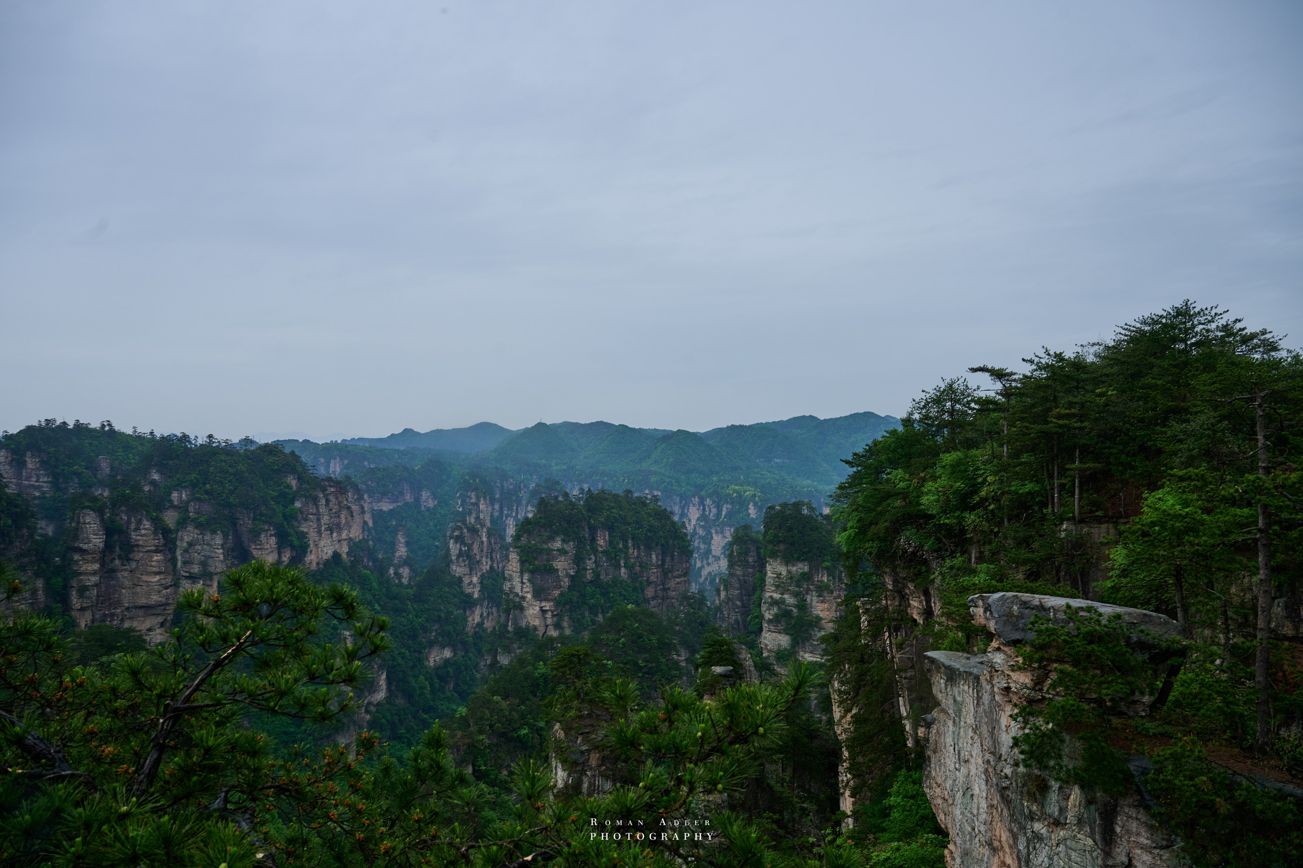 Zhangjiajie. Here, the sky seems to descend to the earth