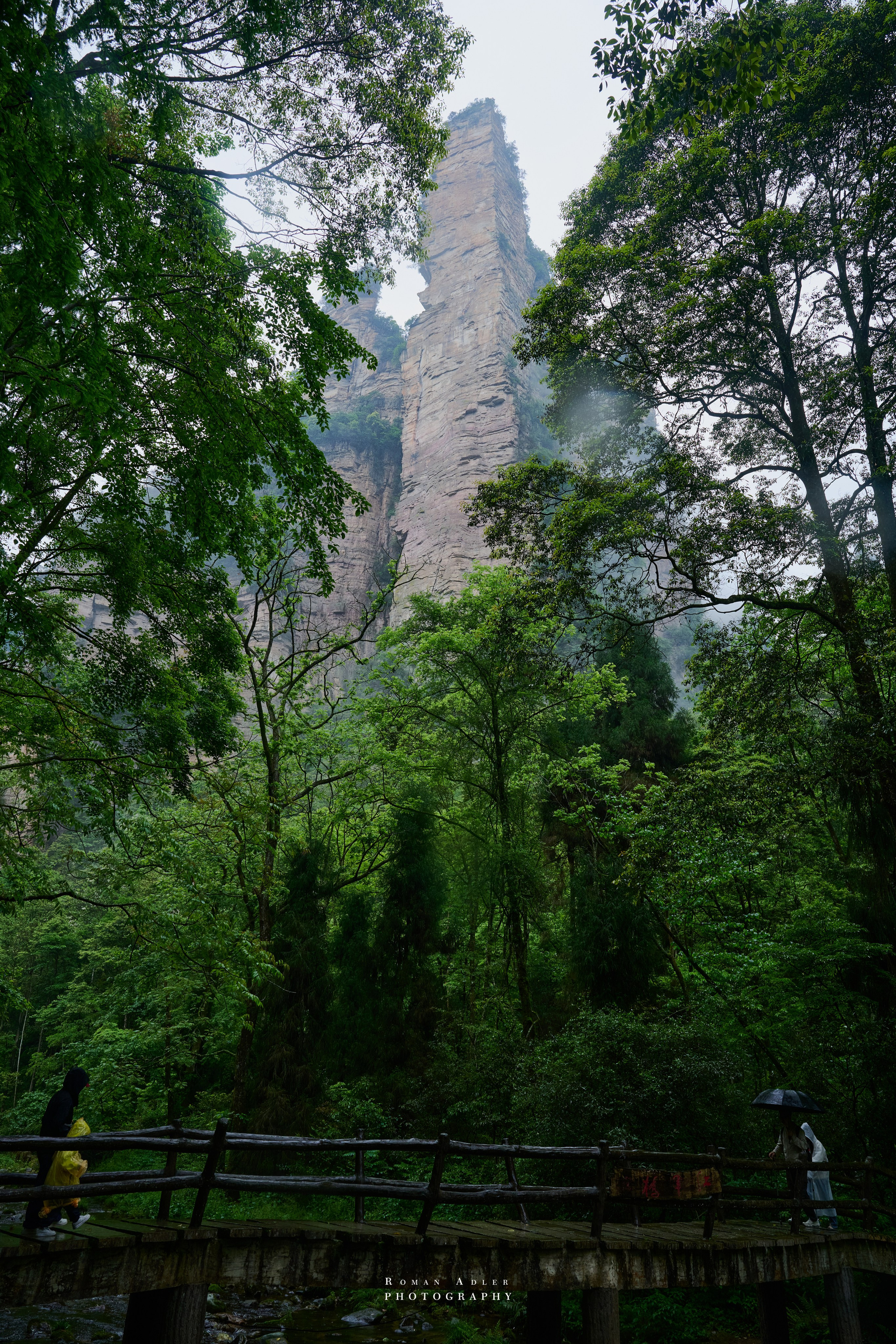 Zhangjiajie. Here, the sky seems to descend to the earth