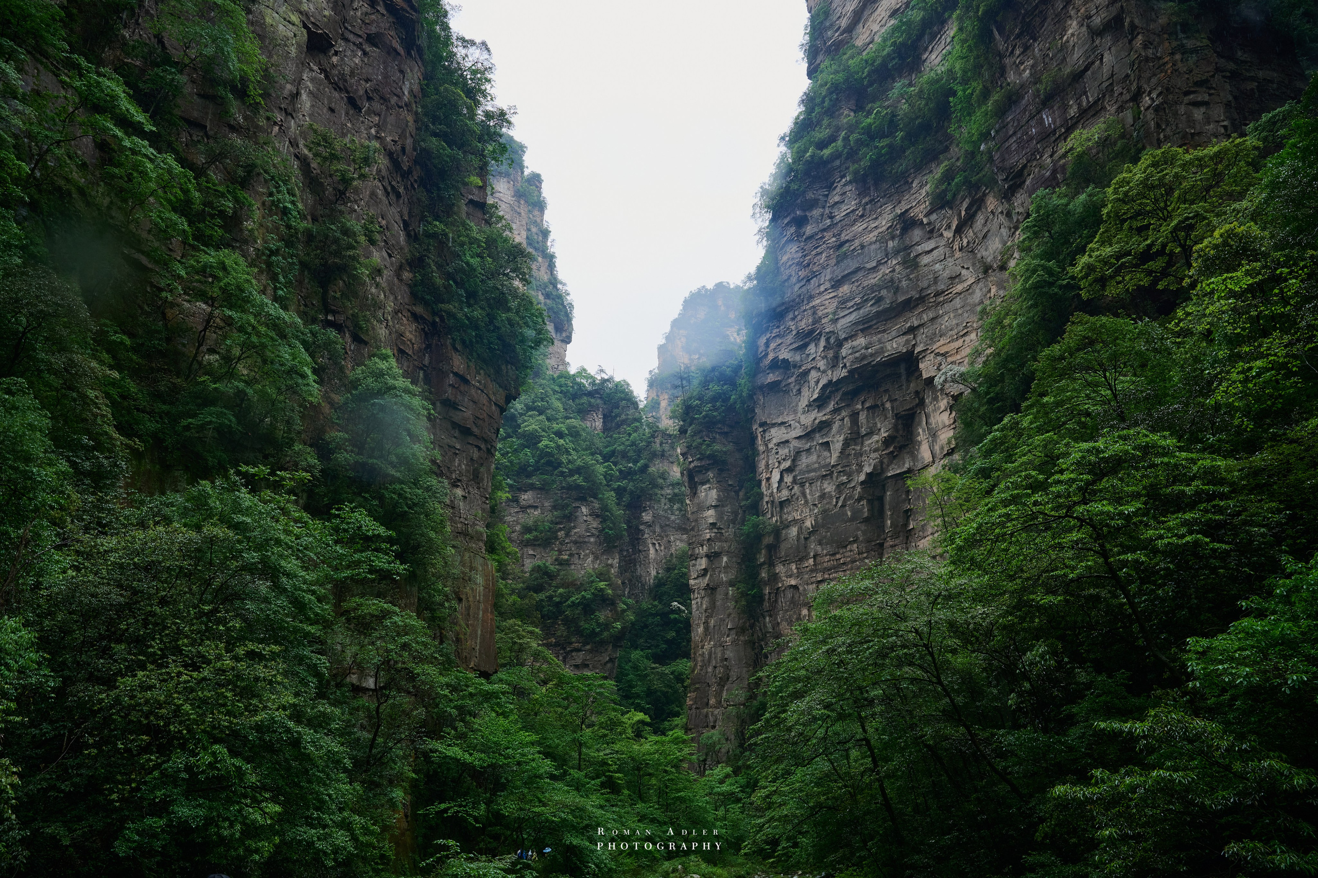 Zhangjiajie. Here, the sky seems to descend to the earth