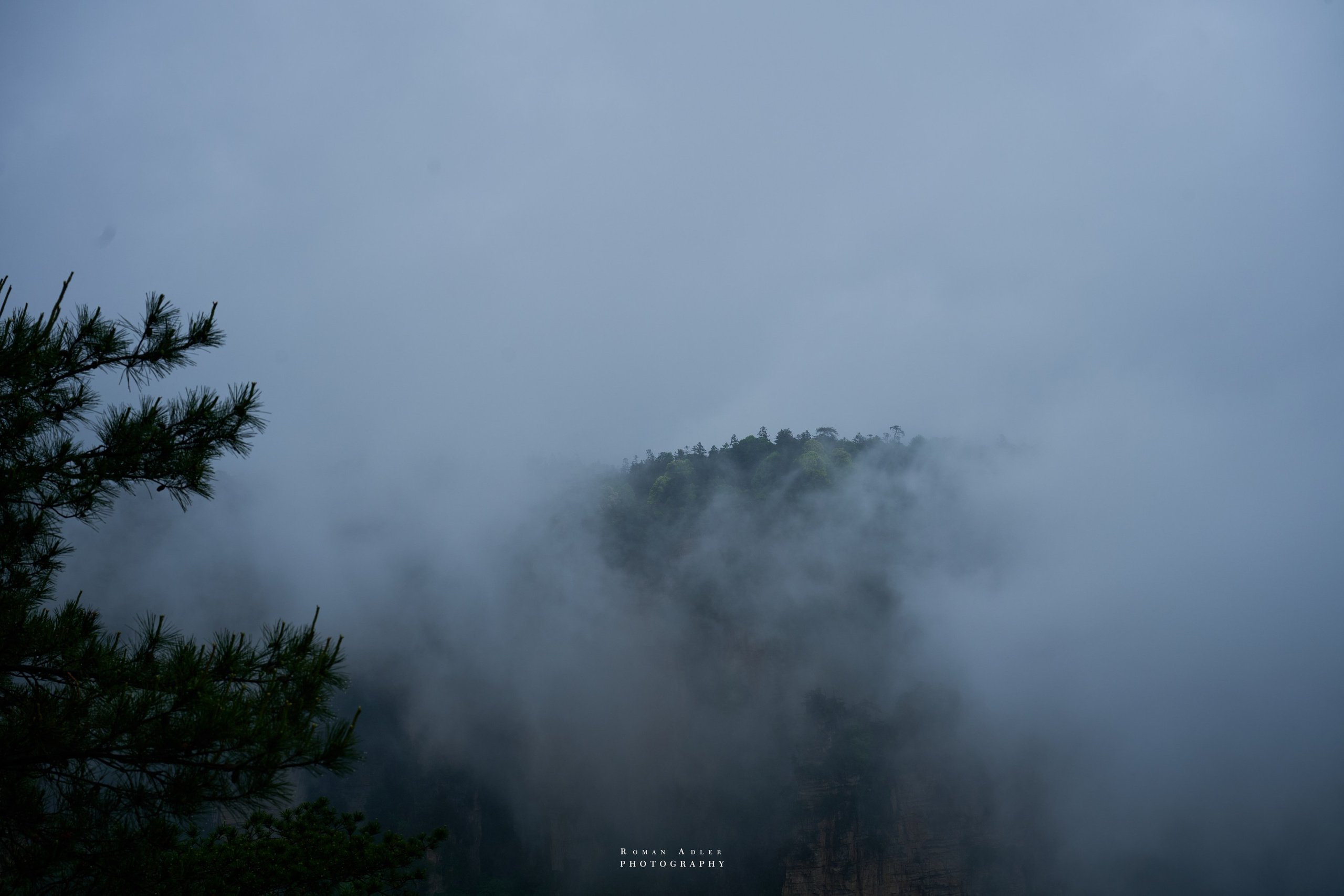 Zhangjiajie. Here, the sky seems to descend to the earth