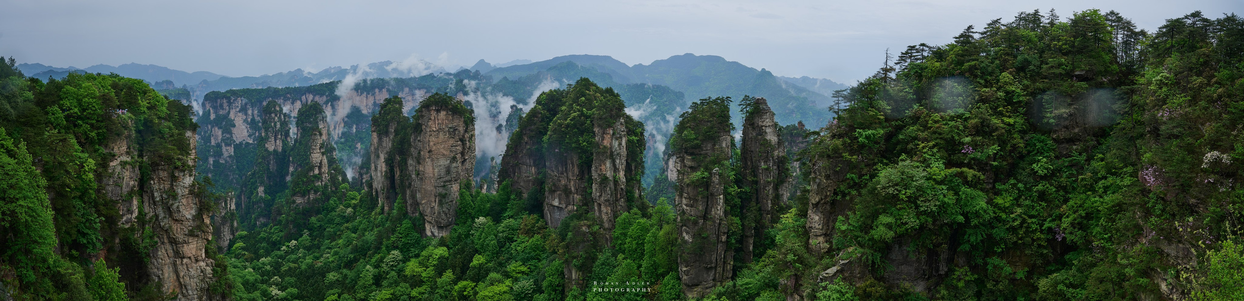 Zhangjiajie. Here, the sky seems to descend to the earth