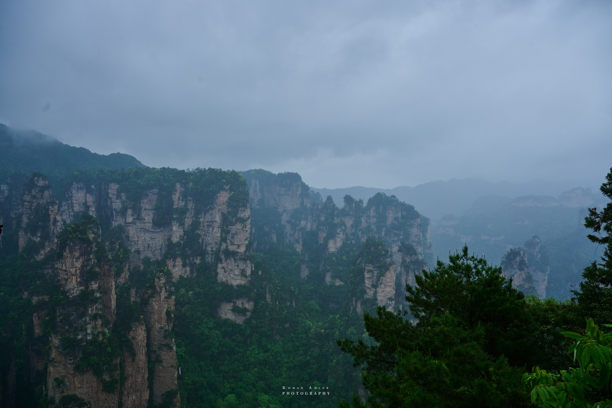 Zhangjiajie. Here, the sky seems to descend to the earth