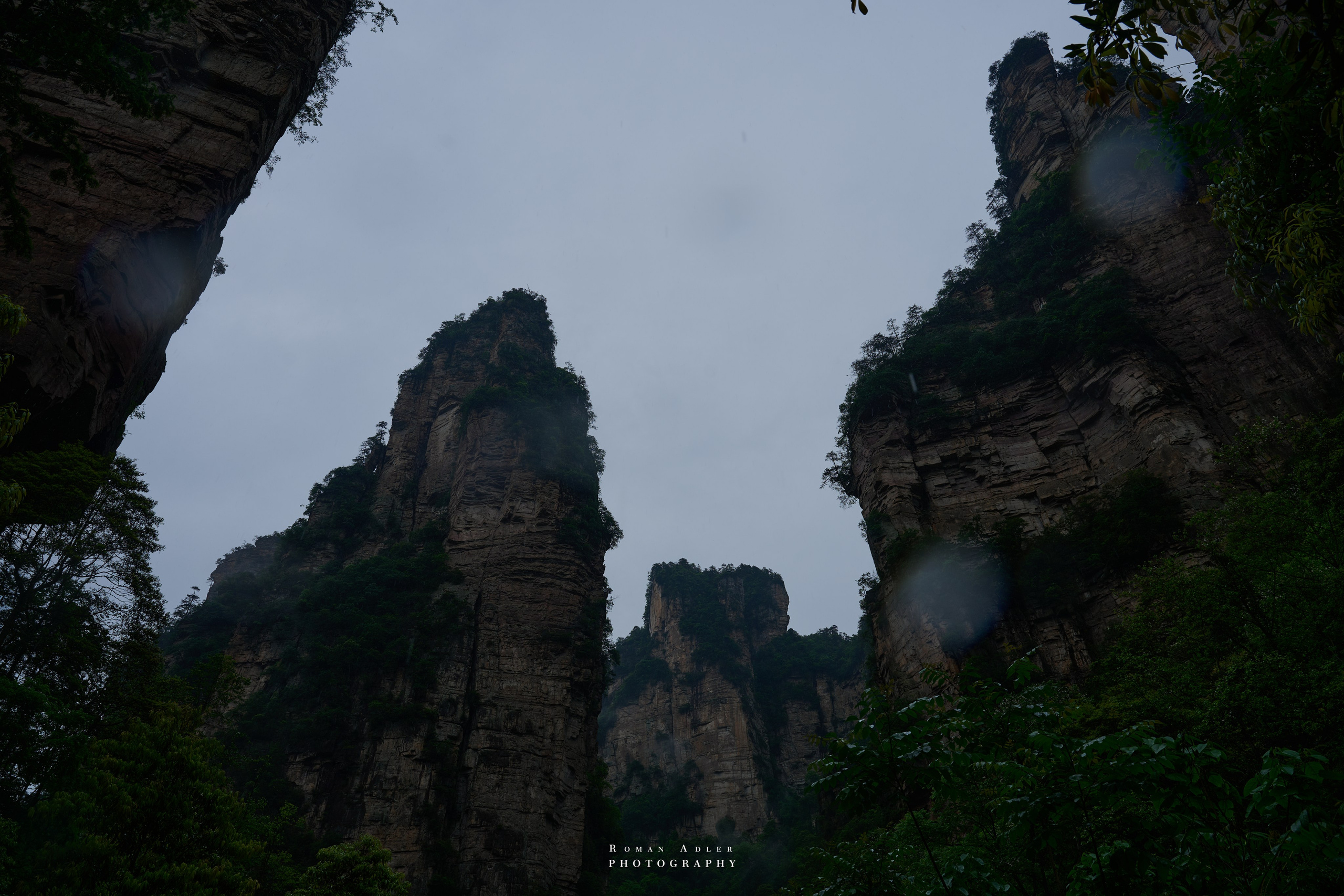 Zhangjiajie. Here, the sky seems to descend to the earth