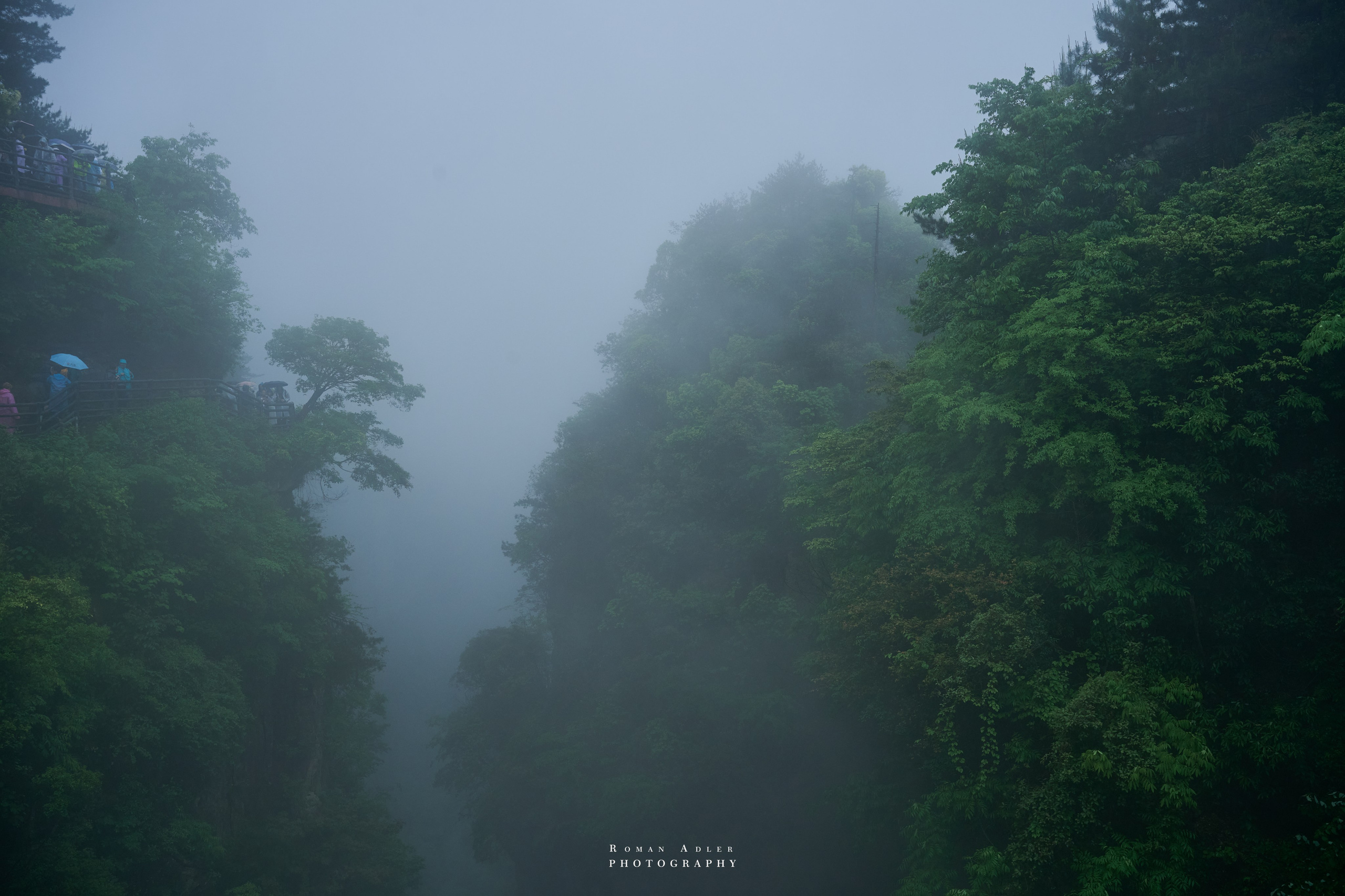 Zhangjiajie. Here, the sky seems to descend to the earth