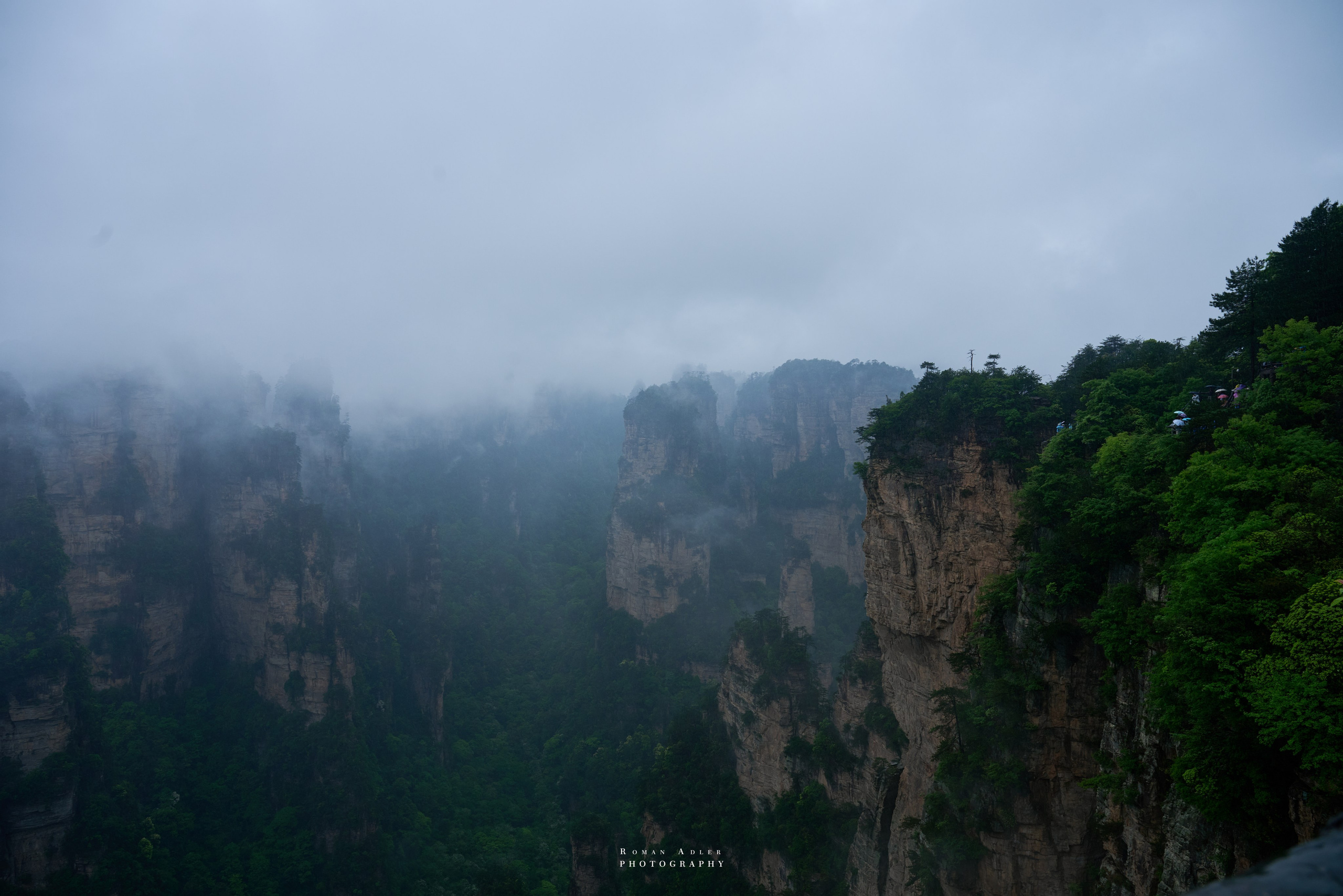 Zhangjiajie. Here, the sky seems to descend to the earth