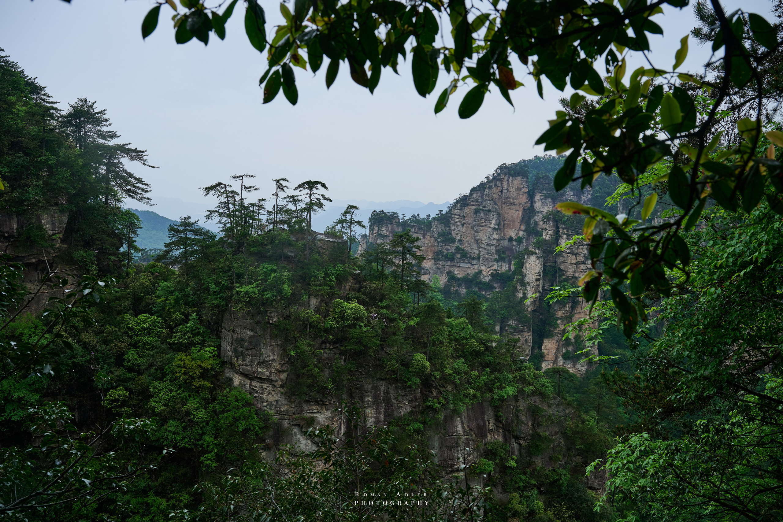 Zhangjiajie. Here, the sky seems to descend to the earth