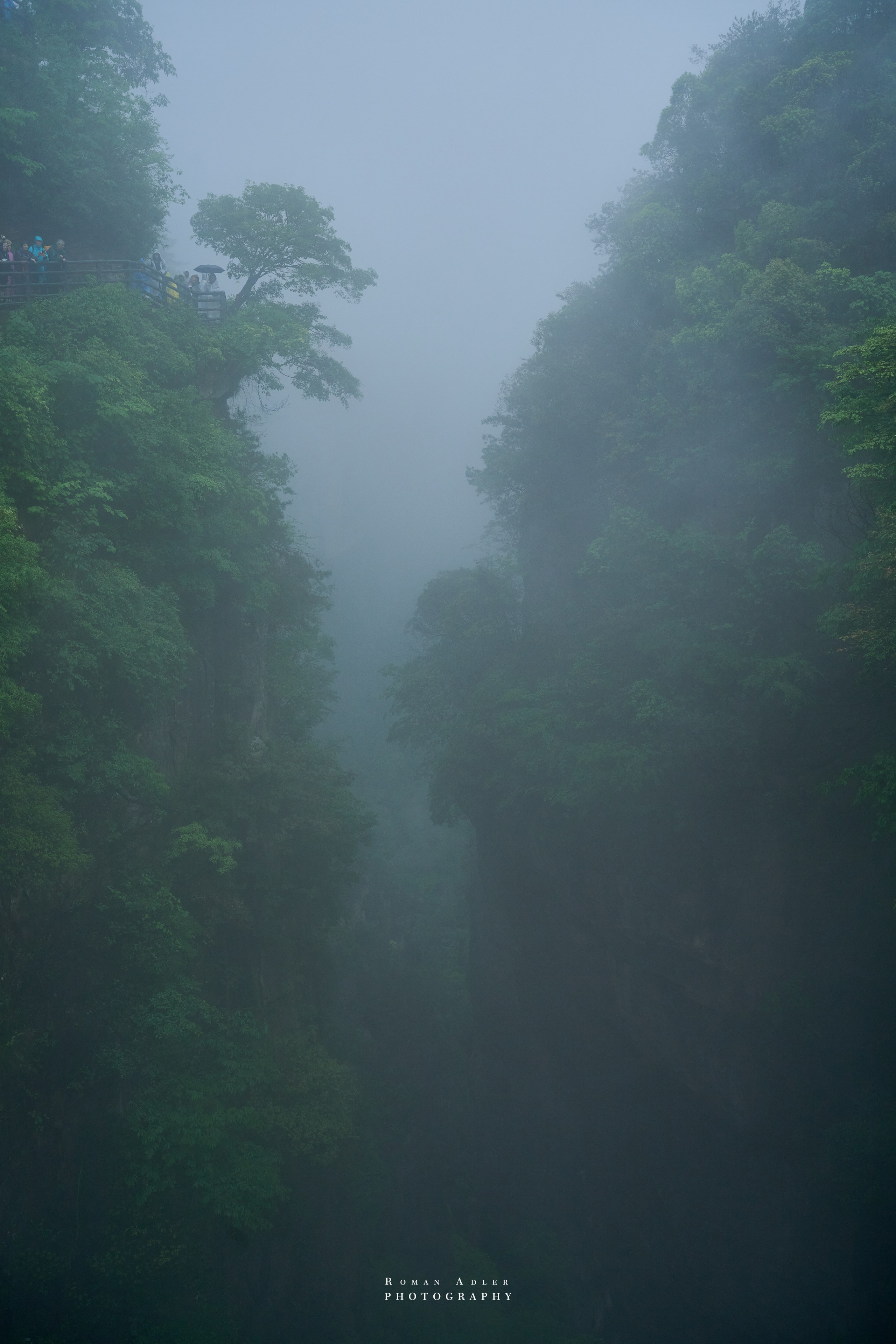 Zhangjiajie. Here, the sky seems to descend to the earth