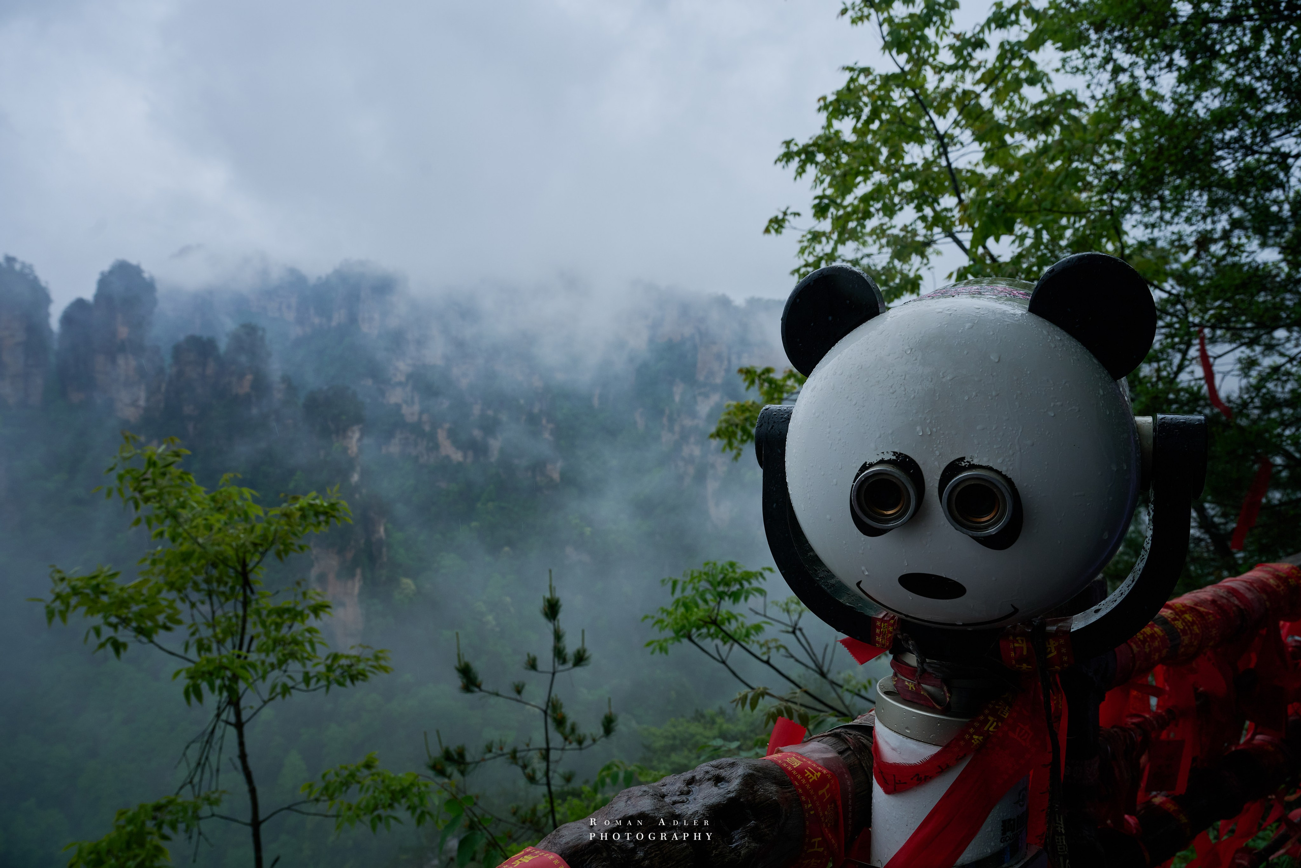 Zhangjiajie. Here, the sky seems to descend to the earth