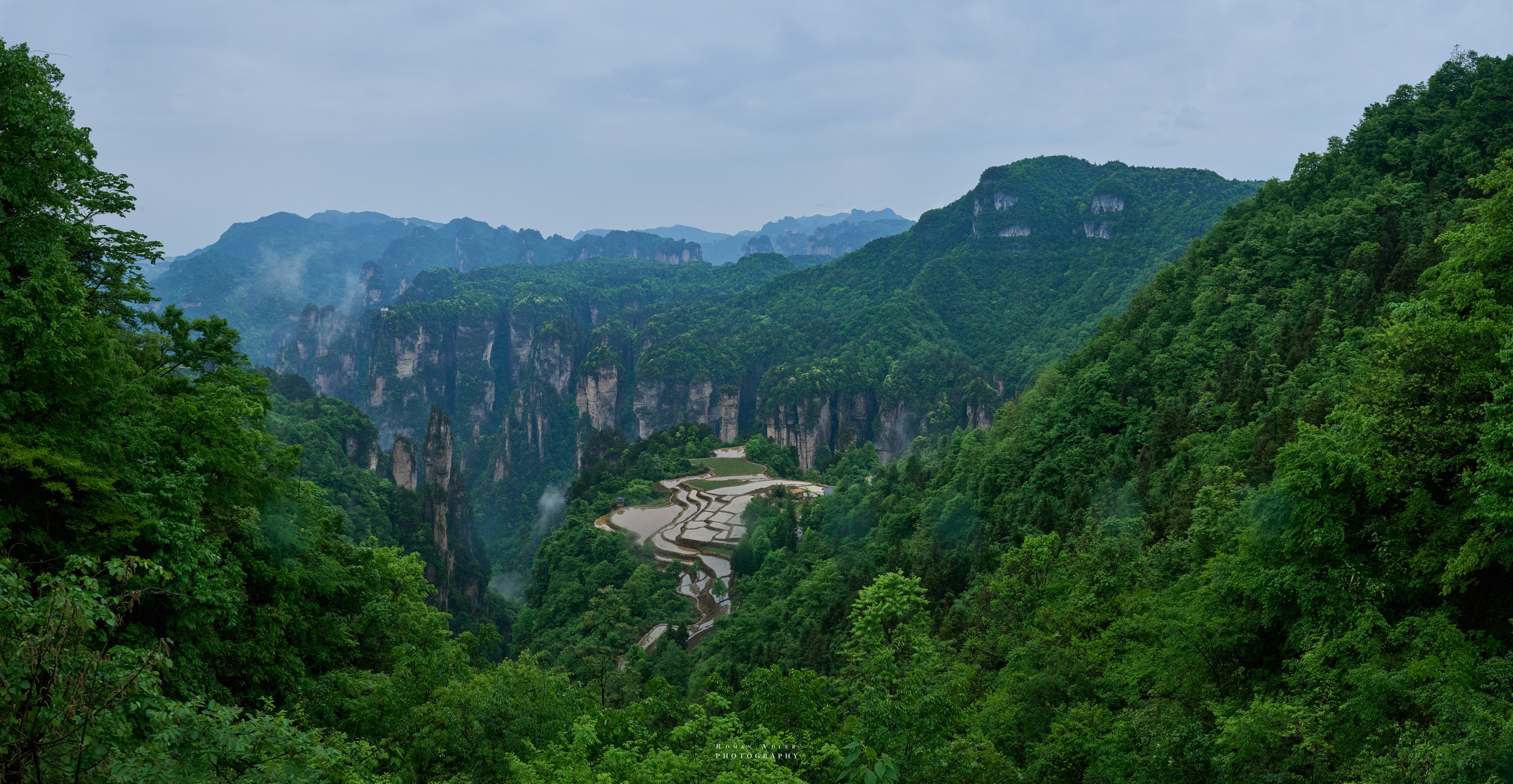 Zhangjiajie. Here, the sky seems to descend to the earth