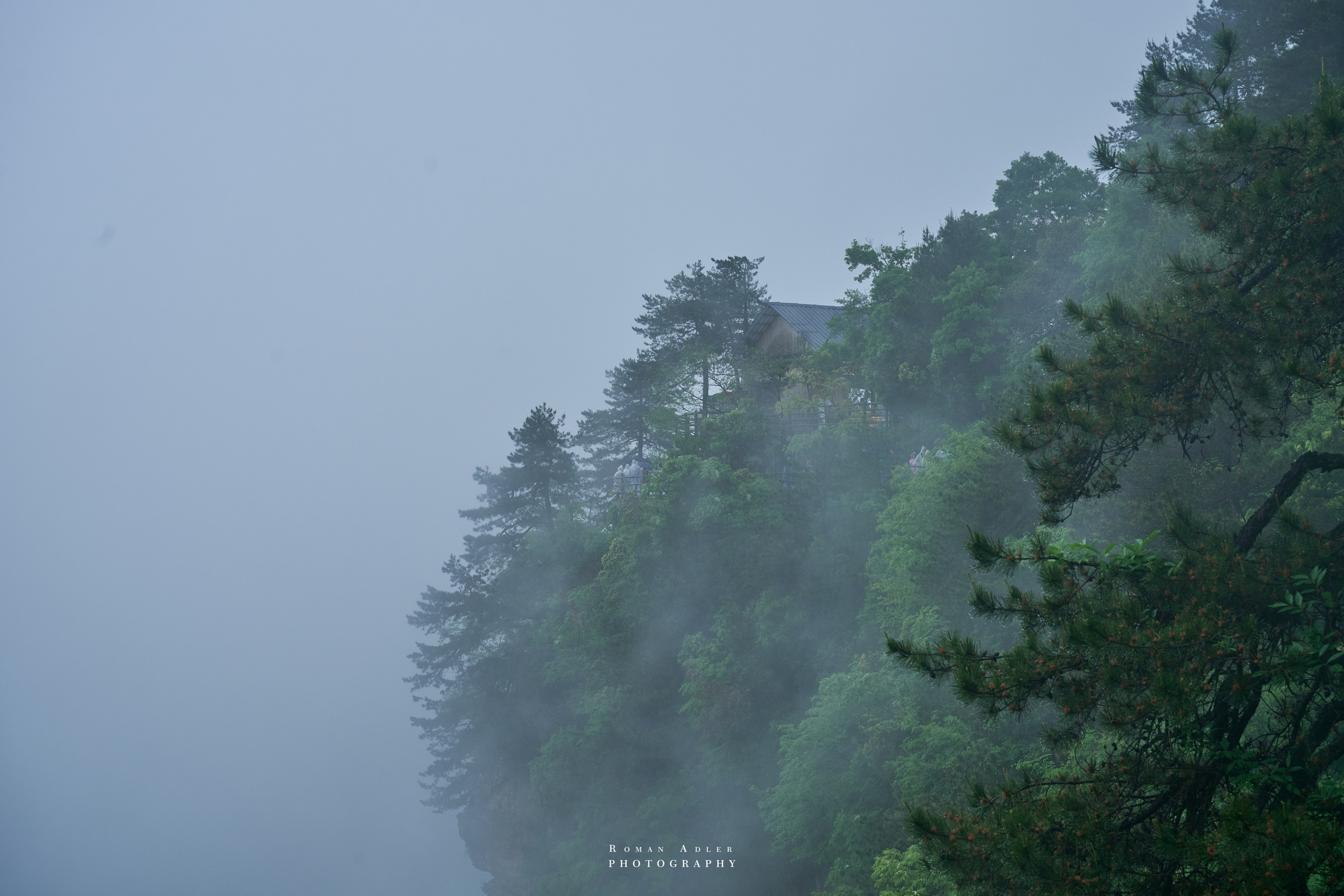 Zhangjiajie. Here, the sky seems to descend to the earth