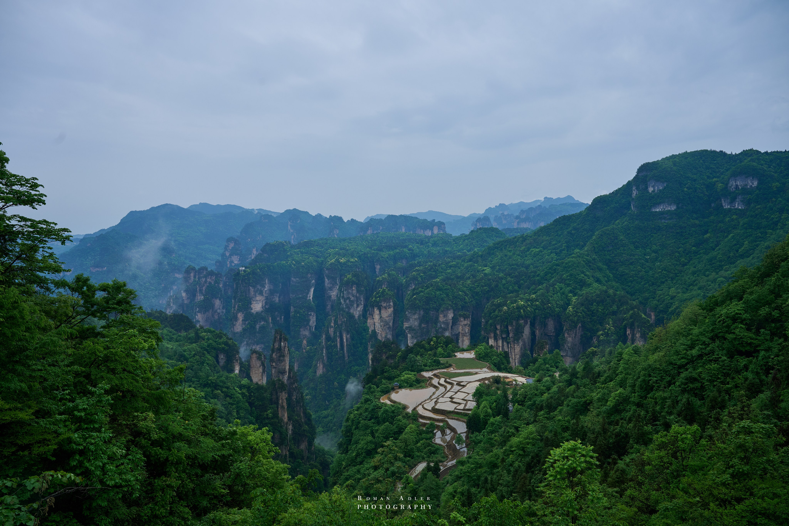 Zhangjiajie. Here, the sky seems to descend to the earth