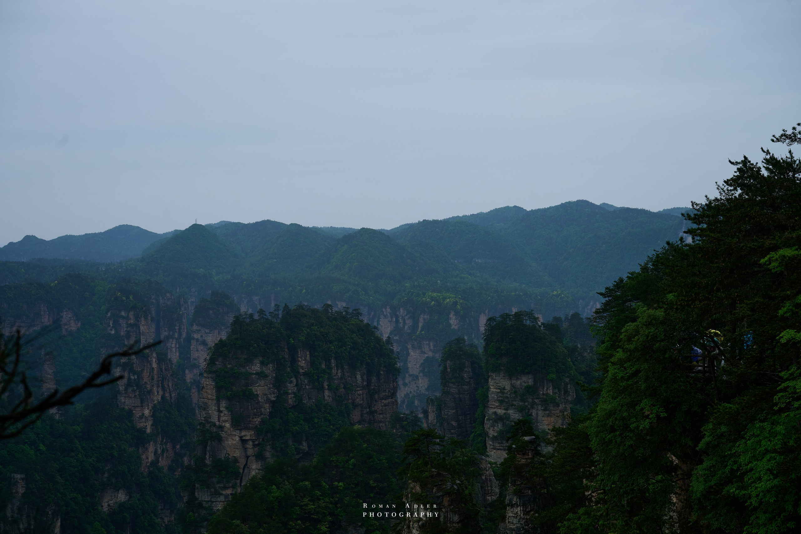 Zhangjiajie. Here, the sky seems to descend to the earth