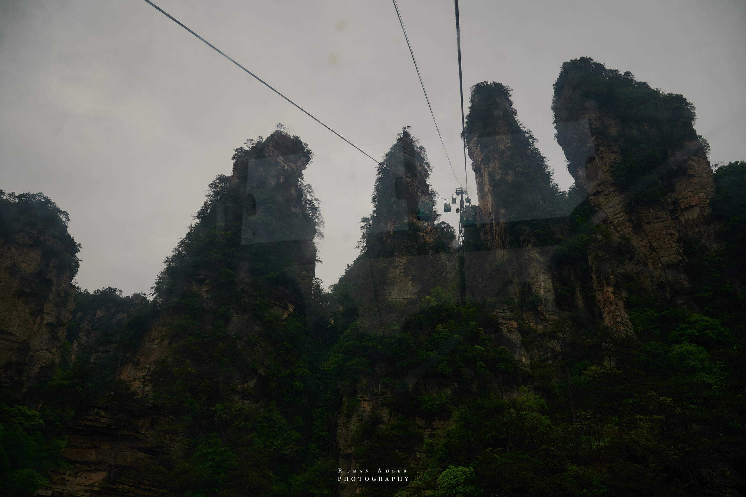 Zhangjiajie. Here, the sky seems to descend to the earth