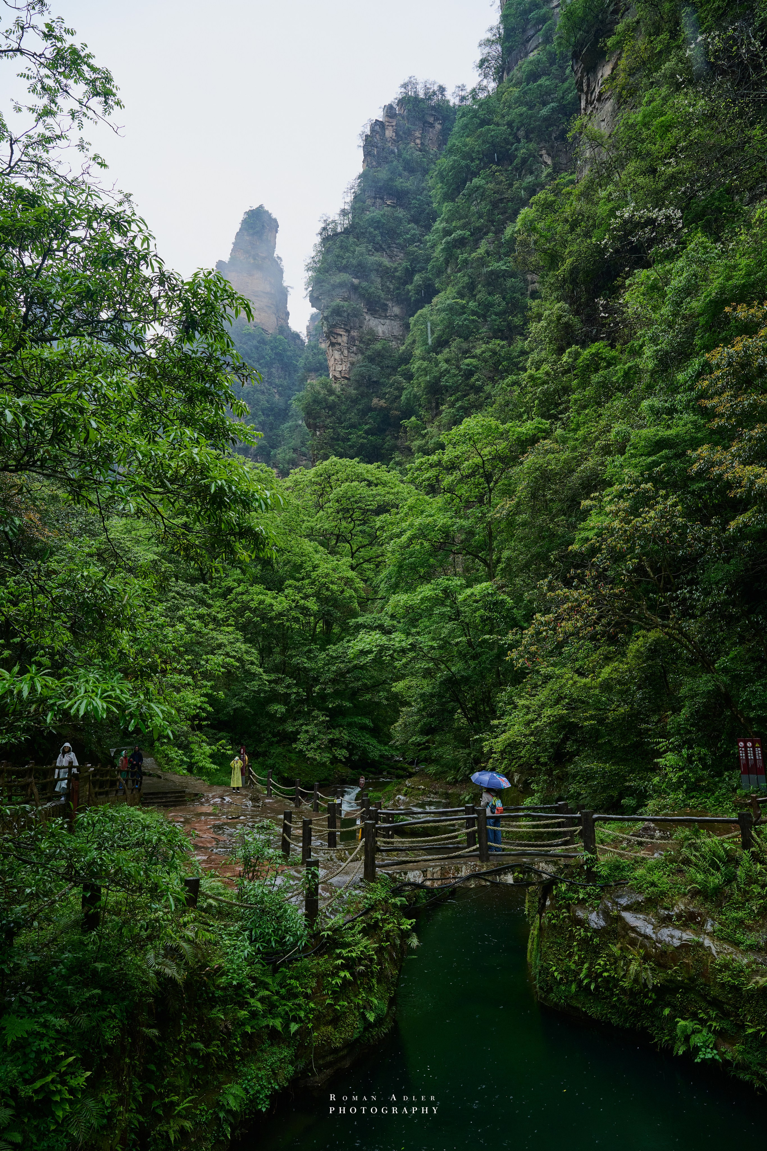Zhangjiajie. Here, the sky seems to descend to the earth
