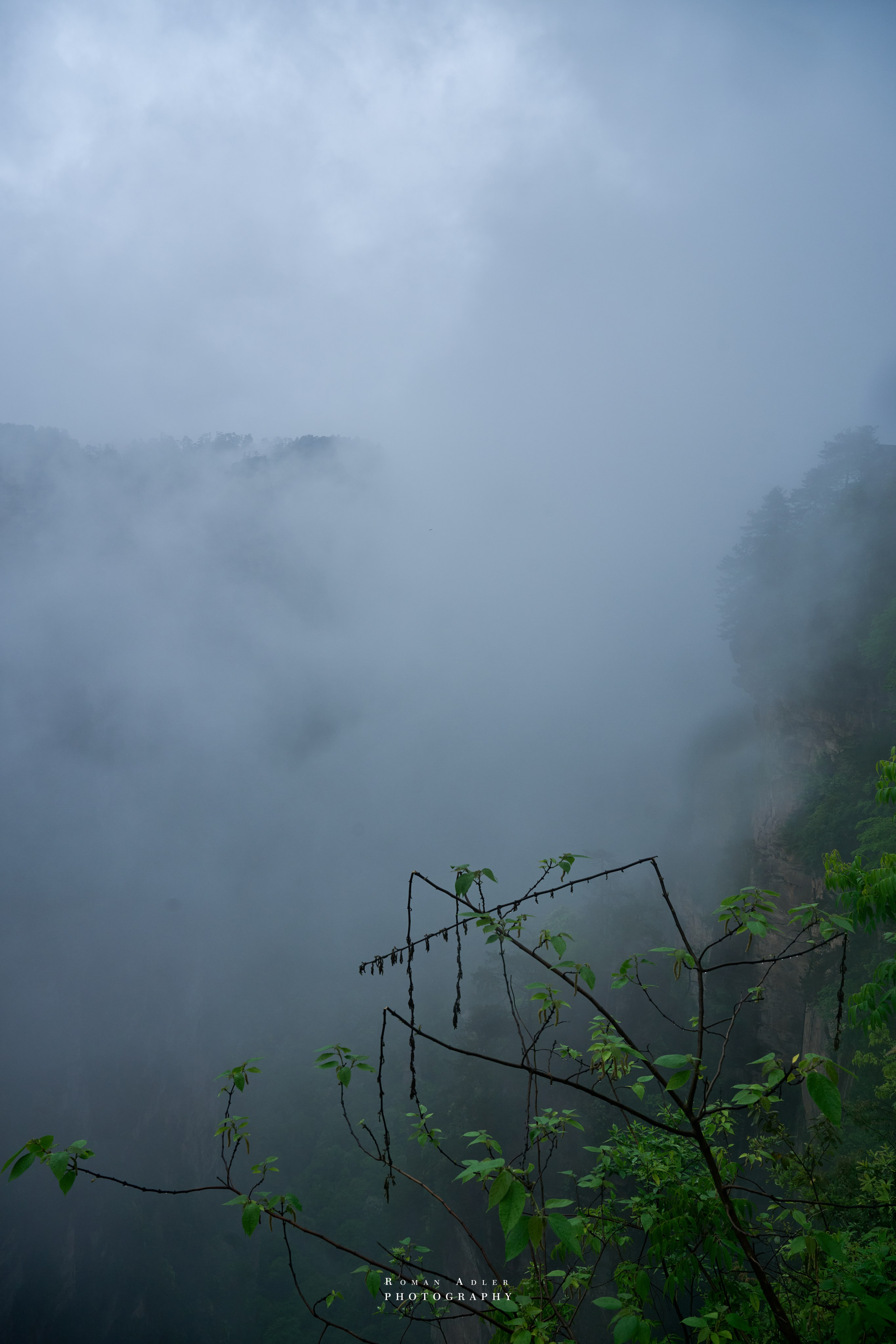 Zhangjiajie. Here, the sky seems to descend to the earth