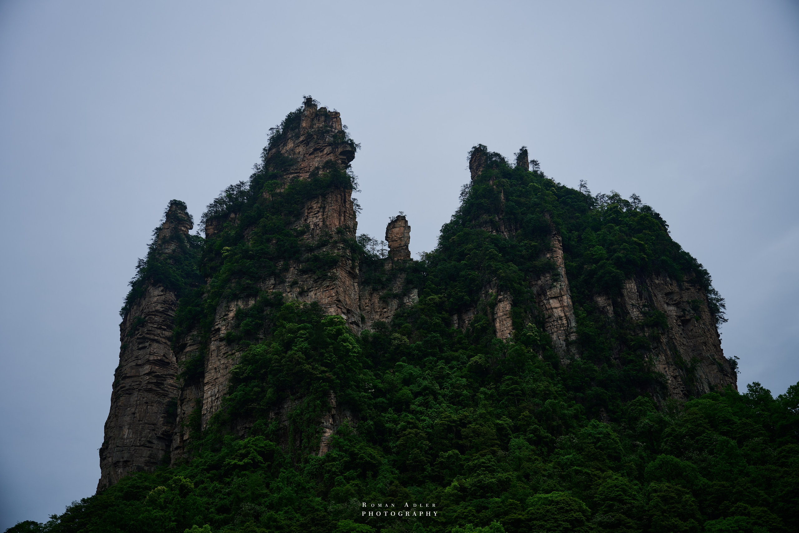 Zhangjiajie. Here, the sky seems to descend to the earth