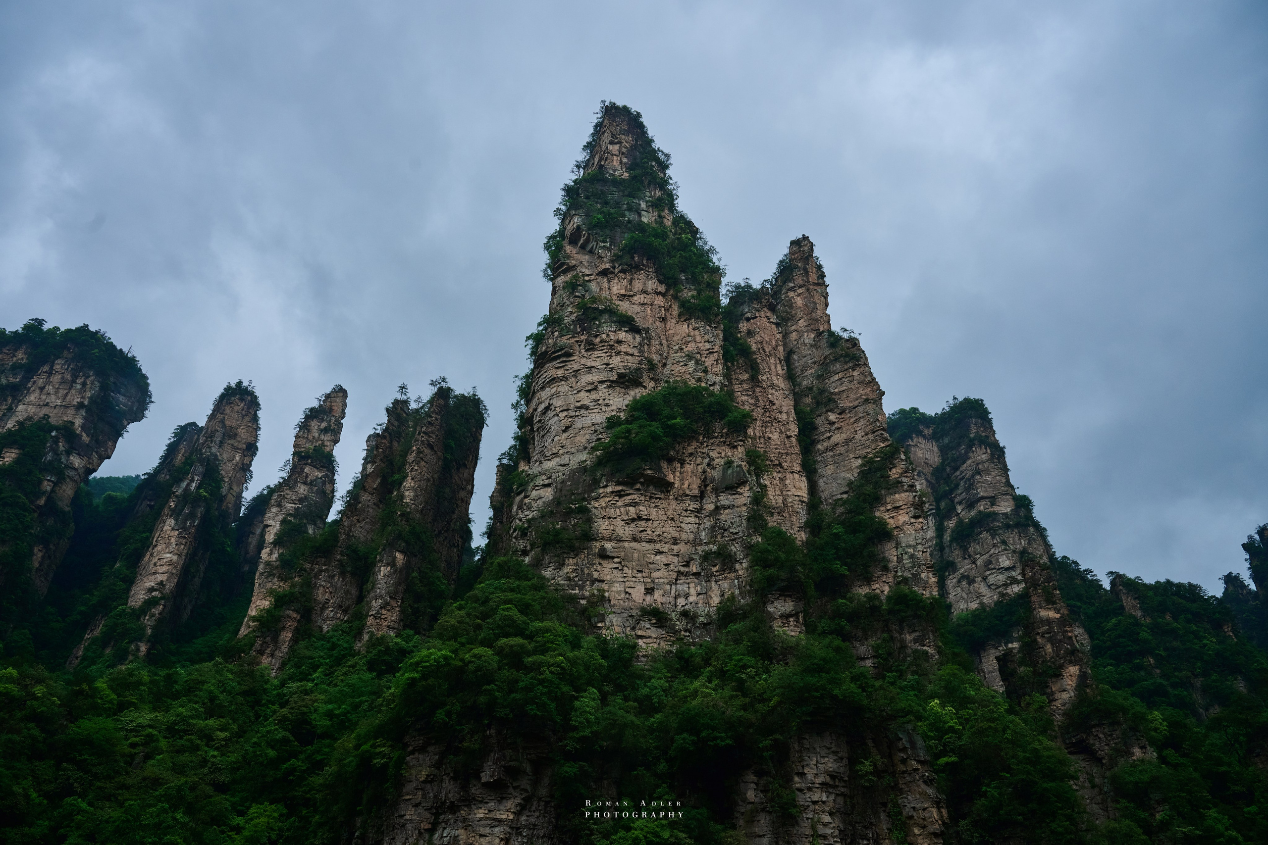 Zhangjiajie. Here, the sky seems to descend to the earth