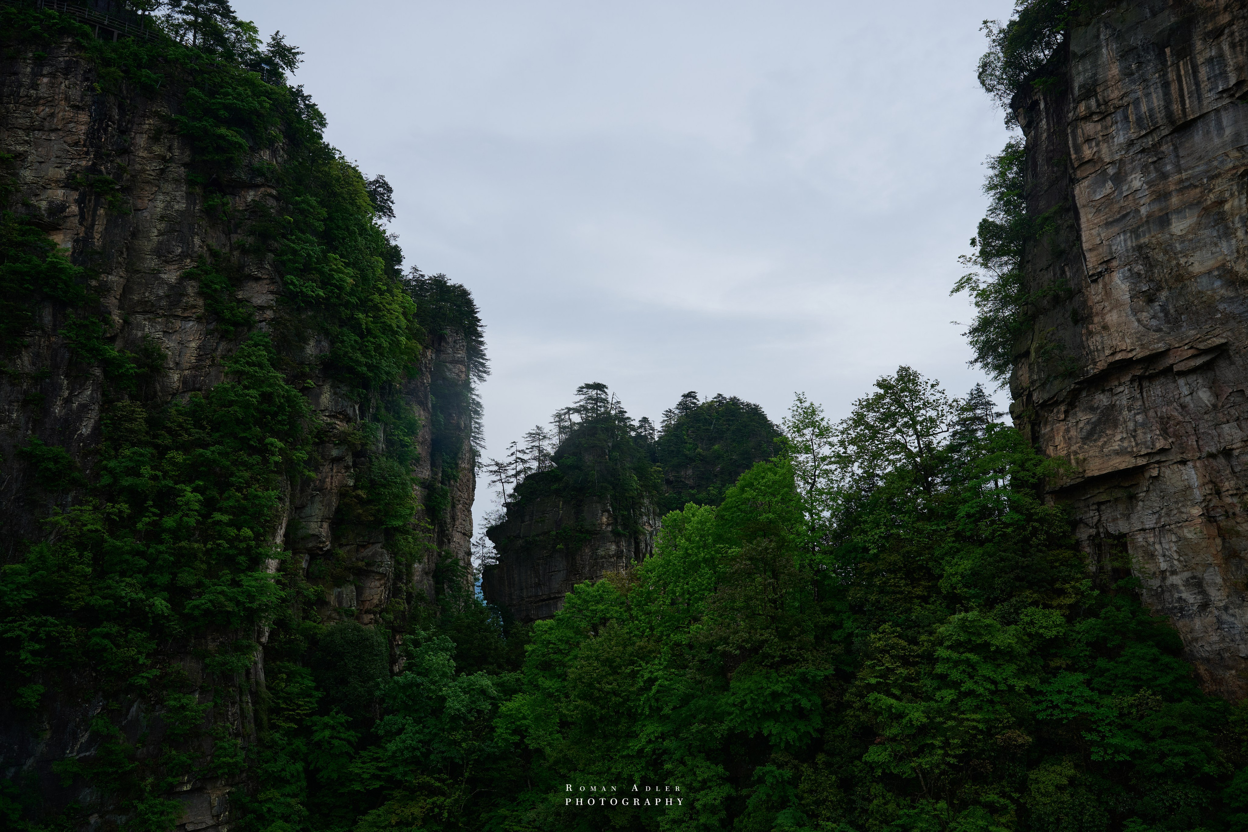 Zhangjiajie. Here, the sky seems to descend to the earth