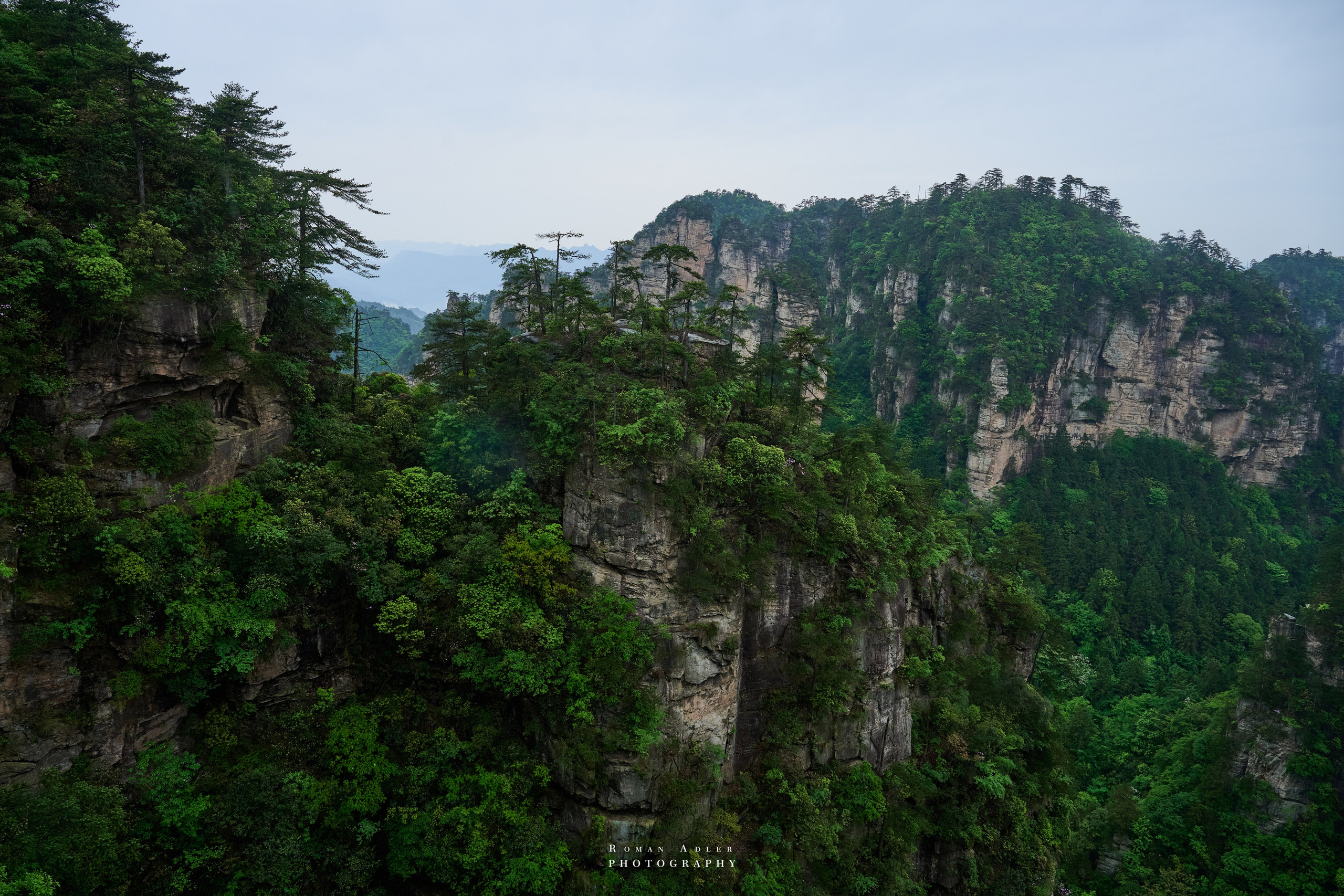 Zhangjiajie. Here, the sky seems to descend to the earth