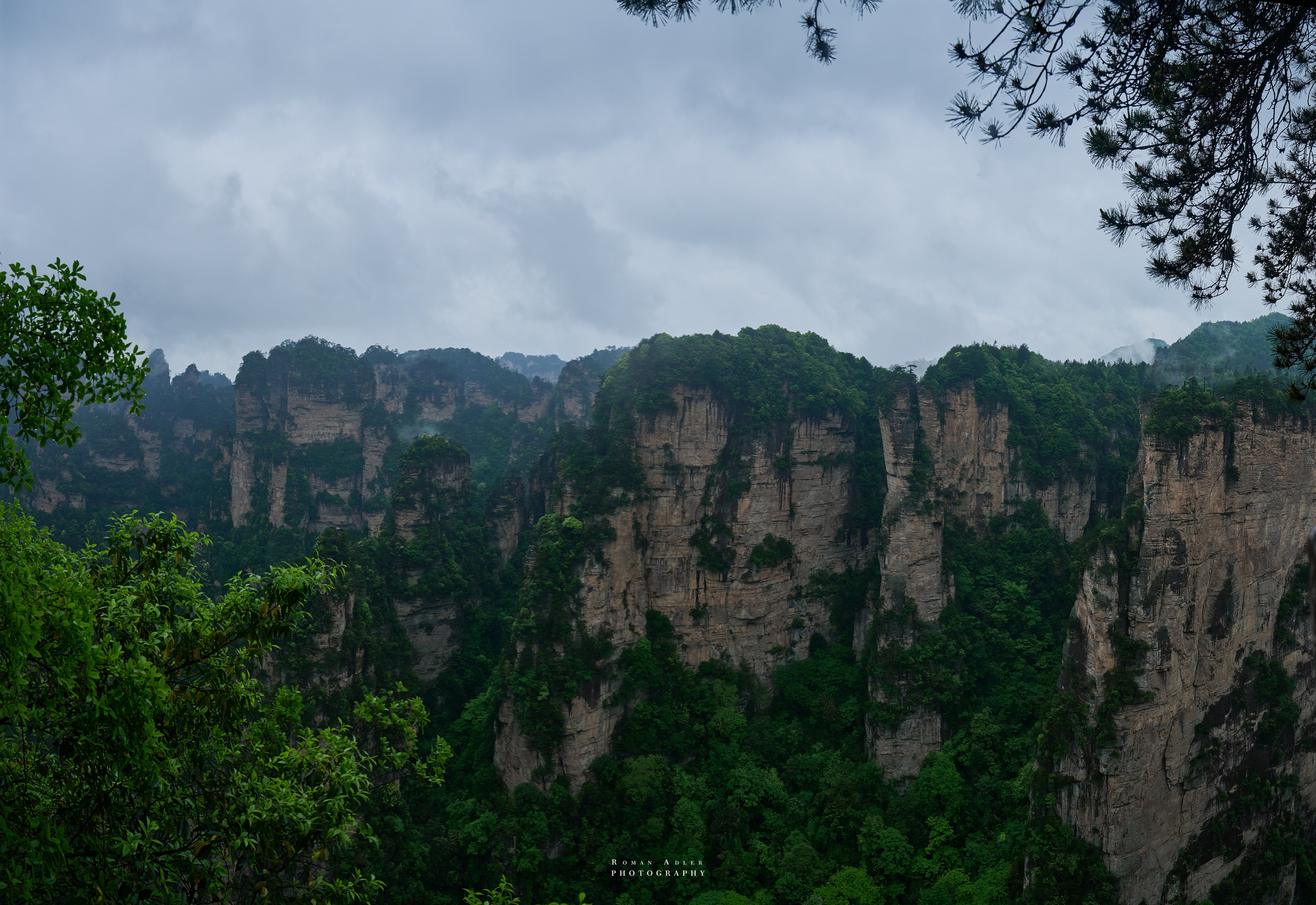 Zhangjiajie. Here, the sky seems to descend to the earth