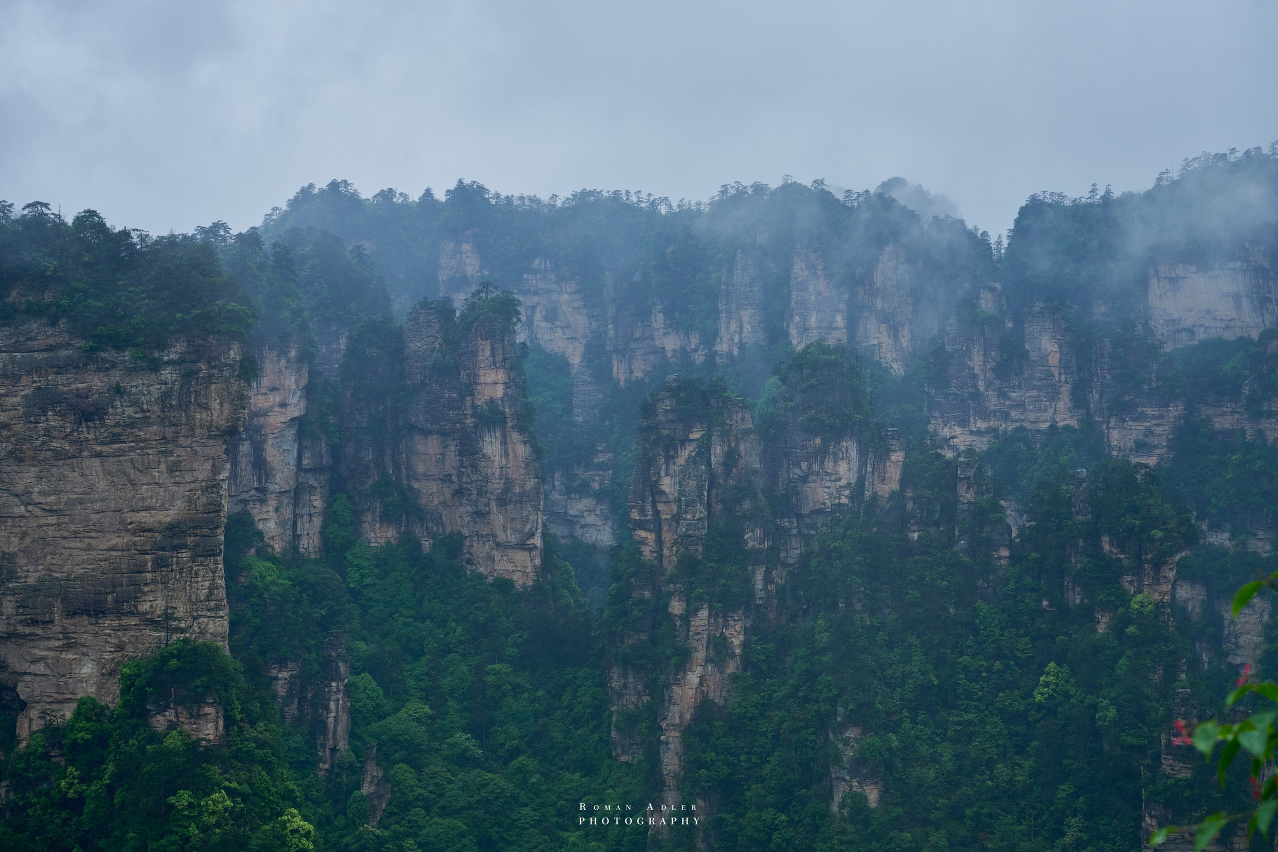 Zhangjiajie. Here, the sky seems to descend to the earth