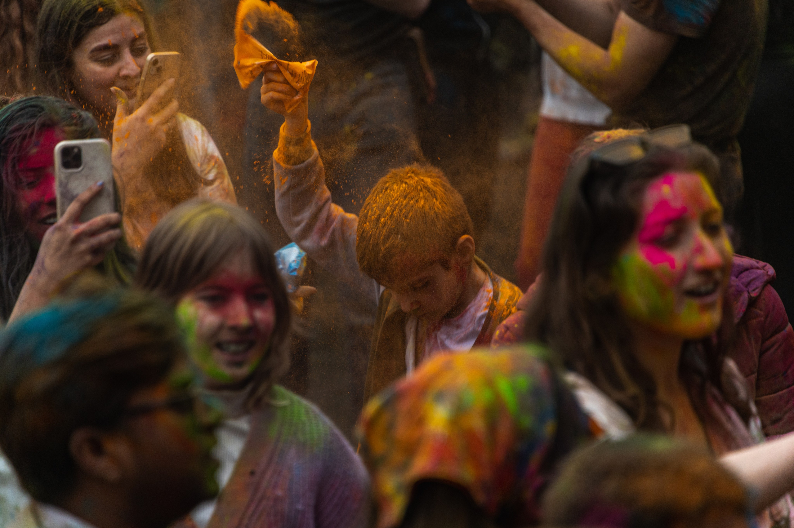 Праздник Холи в Москве. Фотограф Роман Адлер