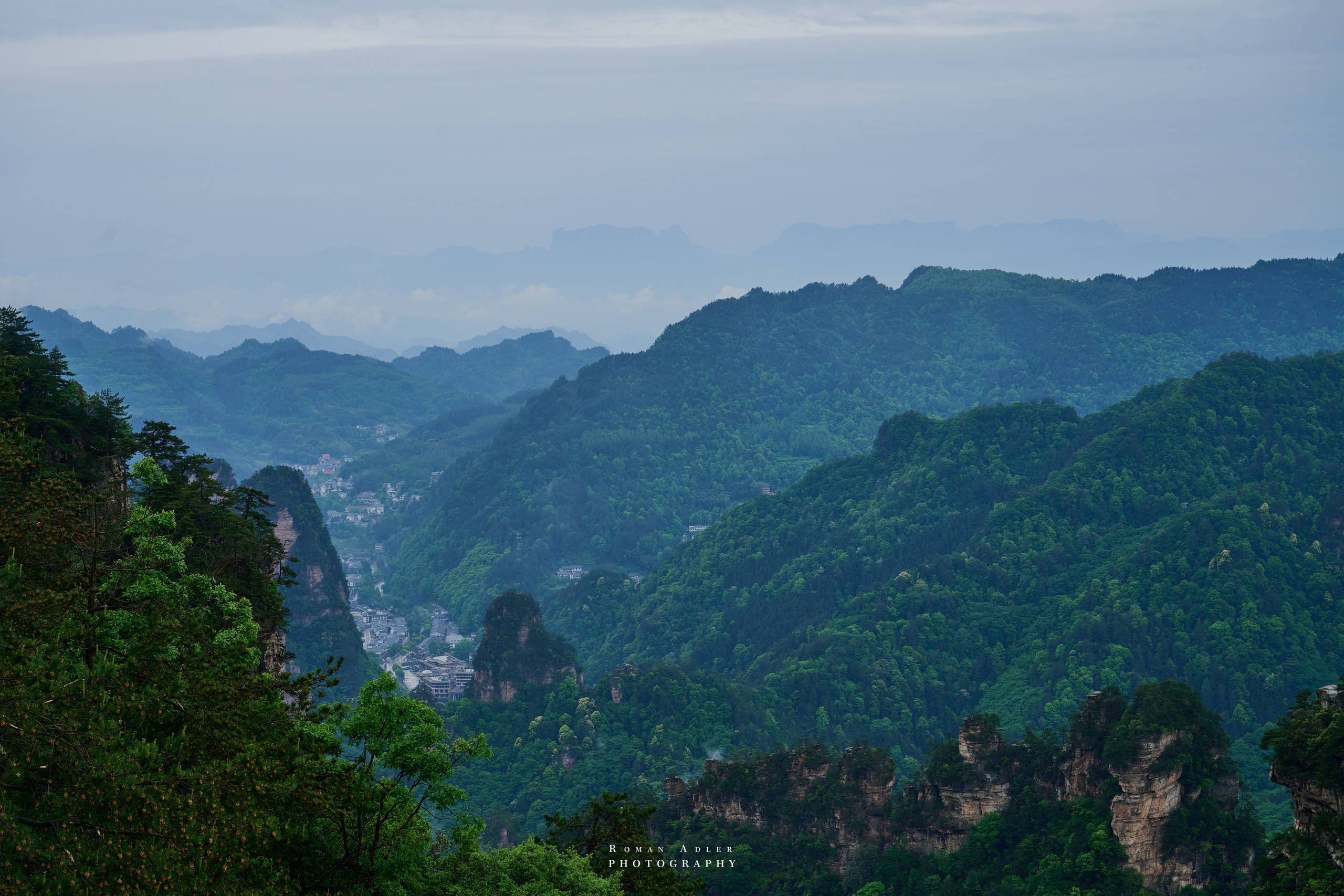 Zhangjiajie. Here, the sky seems to descend to the earth